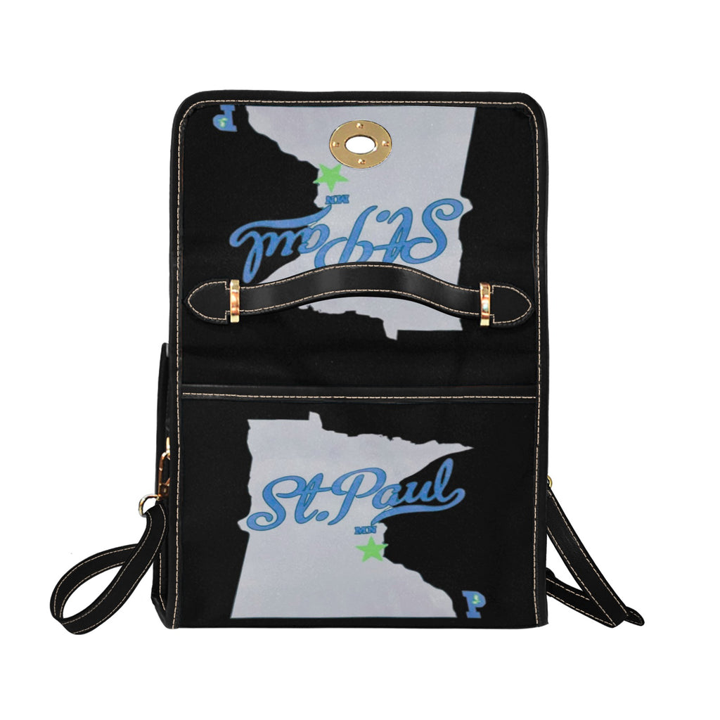 Copy of Copy of Copy of Copy of Joe Peezy Wear LLC (13) Waterproof Canvas Bag-Black (All Over Print) (Model 1641)