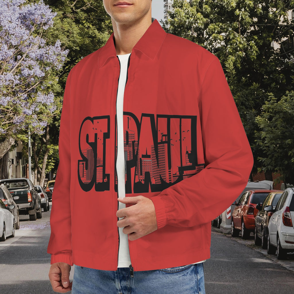 Joe Peezy Wear LLC (STP) Men's Turn-Down Collar Jacket (Model H68)