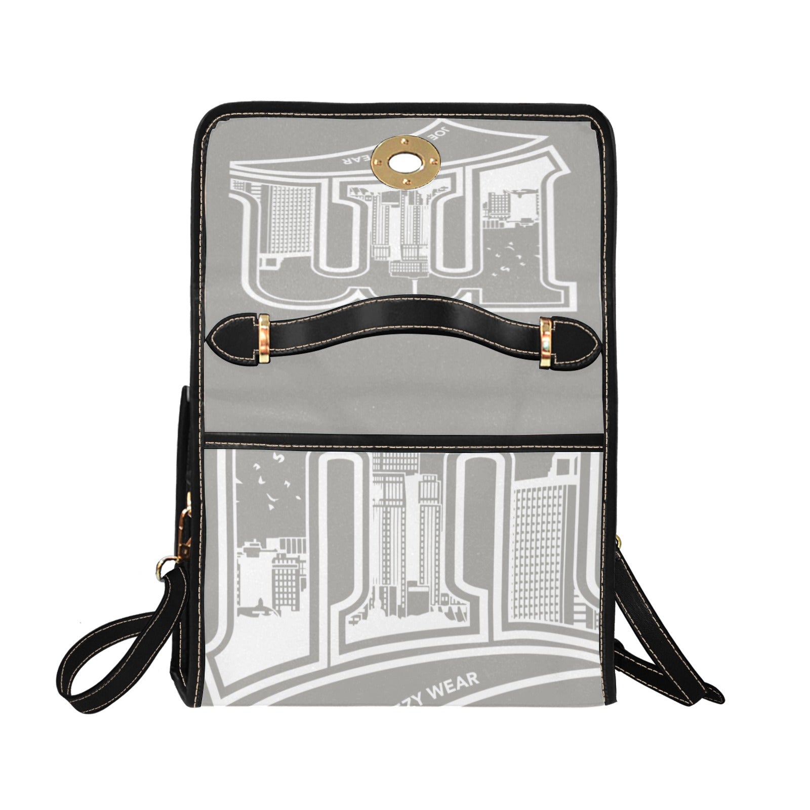 Copy of Copy of Copy of Copy of Joe Peezy Wear LLC (13) Waterproof Canvas Bag-Black (All Over Print) (Model 1641)