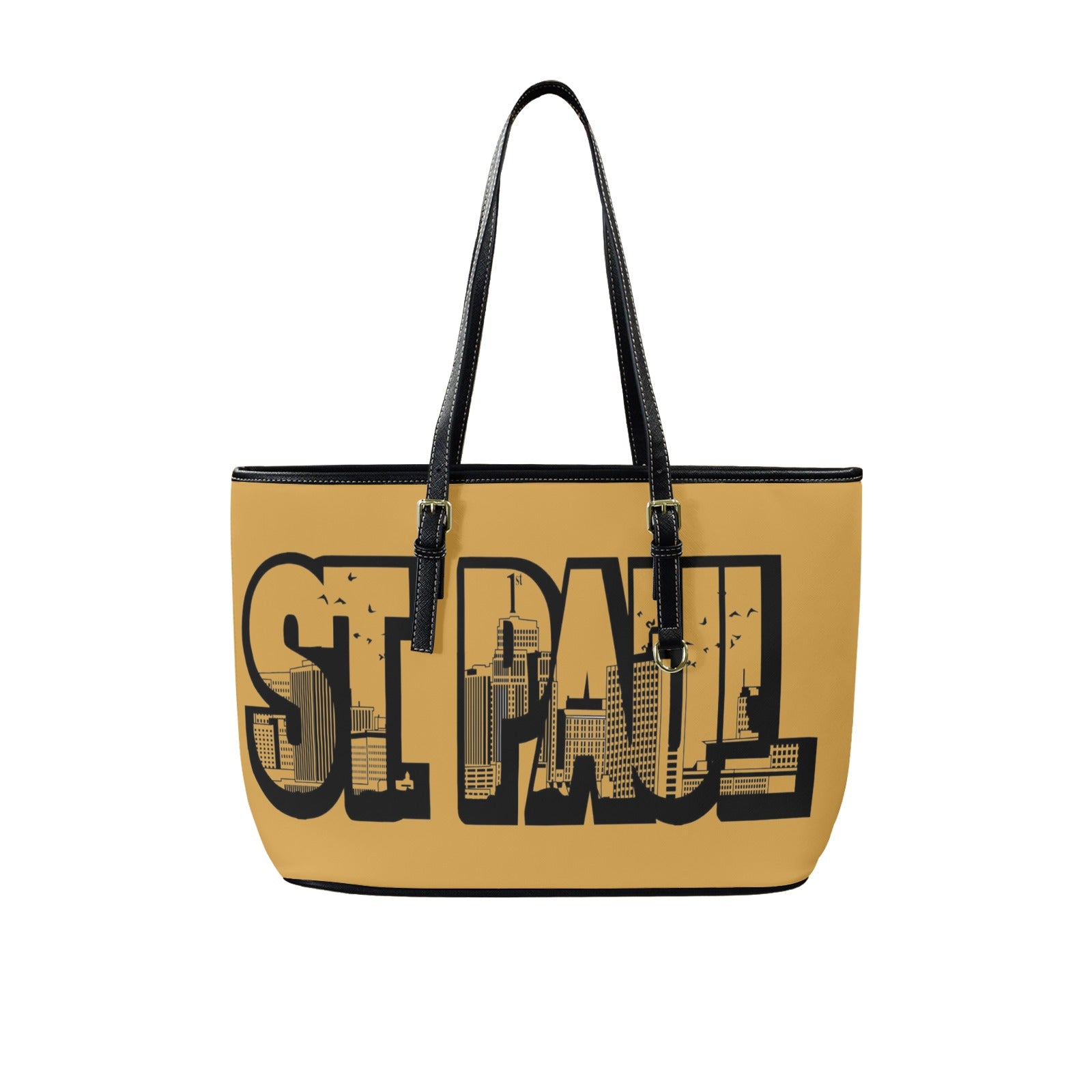 Copy of Copy of Copy of Copy of Joe Peezy Wear LLC (6) Leather Tote Bag-Large (Front&Back Printing) (1651)