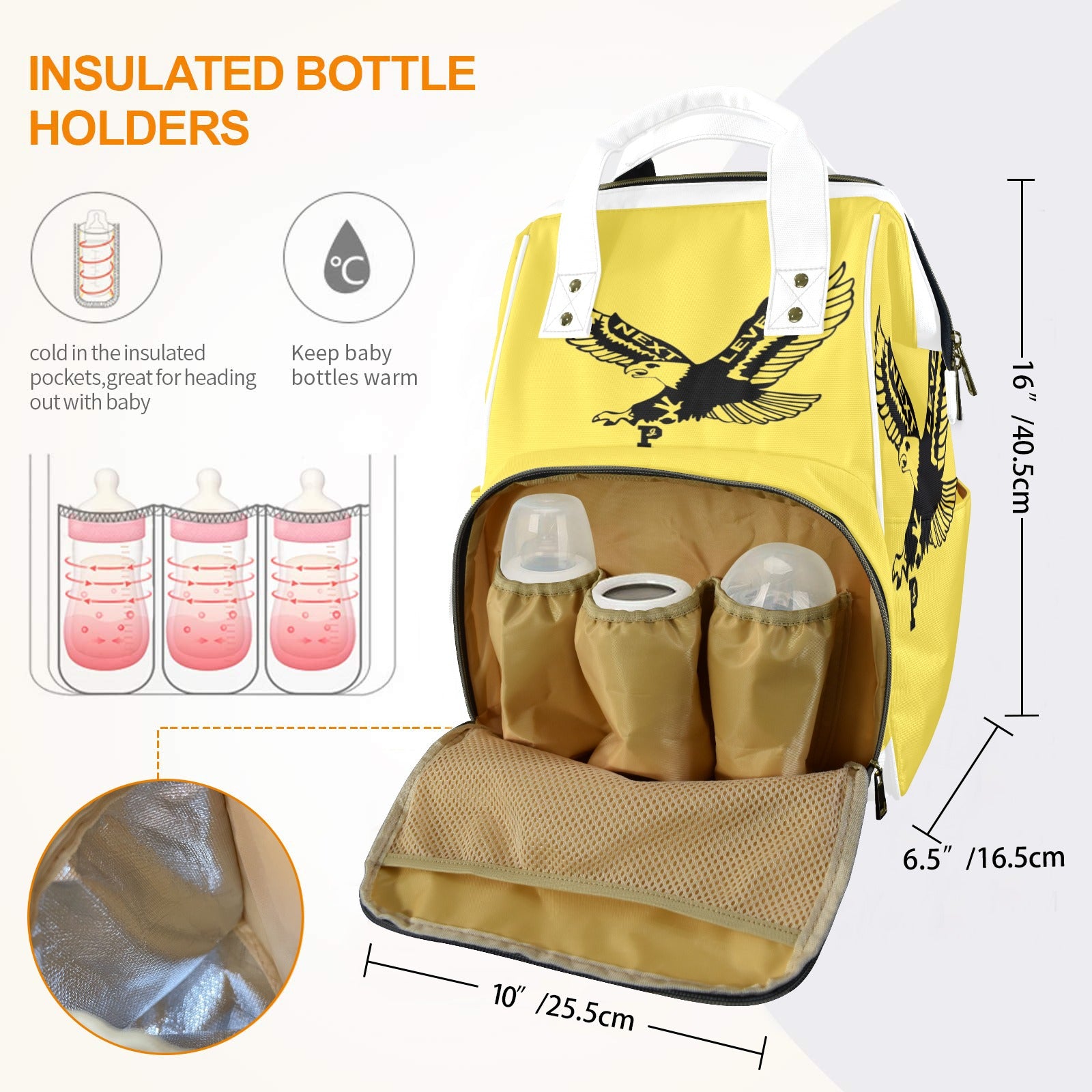 Copy of Copy of Copy of Copy of Joe Peezy Wear LLC (12) Multi-Function Diaper Bag-New (Model 1688)