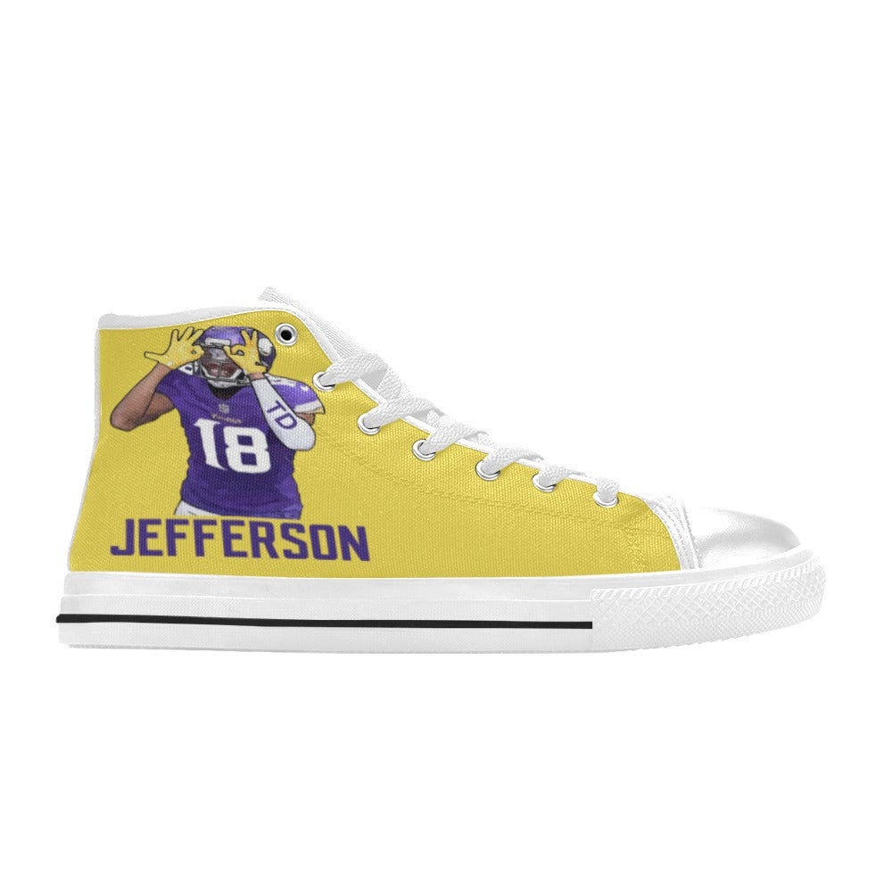 Copy of Copy of Copy of Copy of Joe Peezy Wear LLC High Top Canvas Shoes for Kid (Model 017)