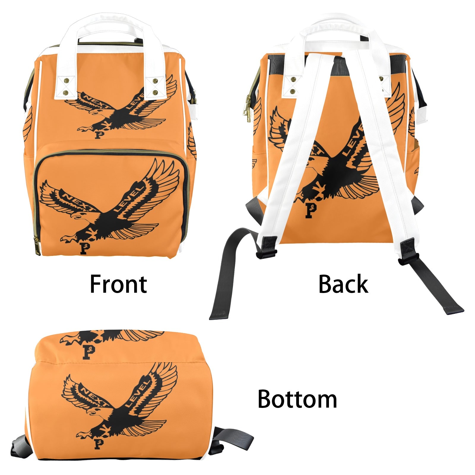 Copy of Copy of Copy of Copy of Joe Peezy Wear LLC (12) Multi-Function Diaper Bag-New (Model 1688)