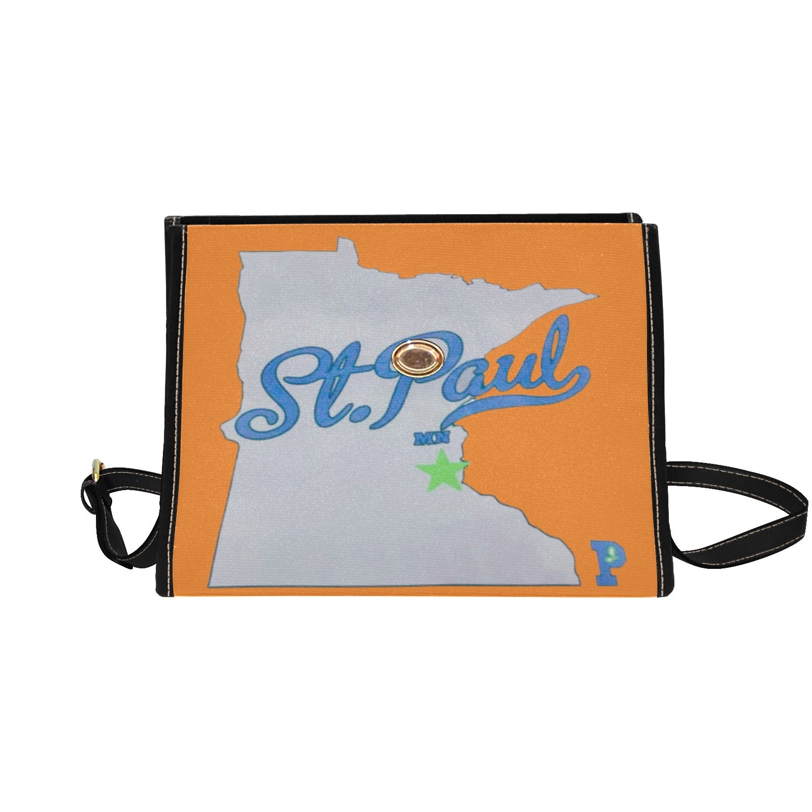 Copy of Copy of Copy of Copy of Joe Peezy Wear LLC (13) Waterproof Canvas Bag-Black (All Over Print) (Model 1641)