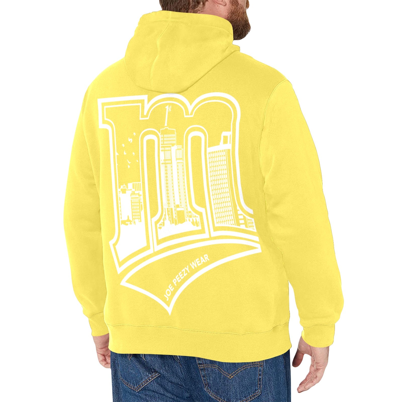 Copy of Copy of Copy of Copy of Joe Peezy Wear LLC (2) Men's Long Sleeve Fleece Hoodie (Model H55)