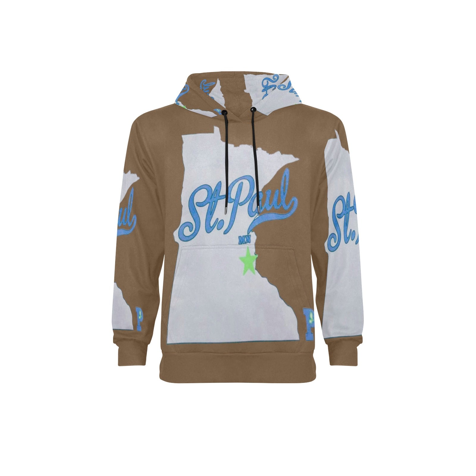 Copy of Copy of Copy of Copy of Joe Peezy Wear LLC (2) Men's Long Sleeve Fleece Hoodie (Model H55)