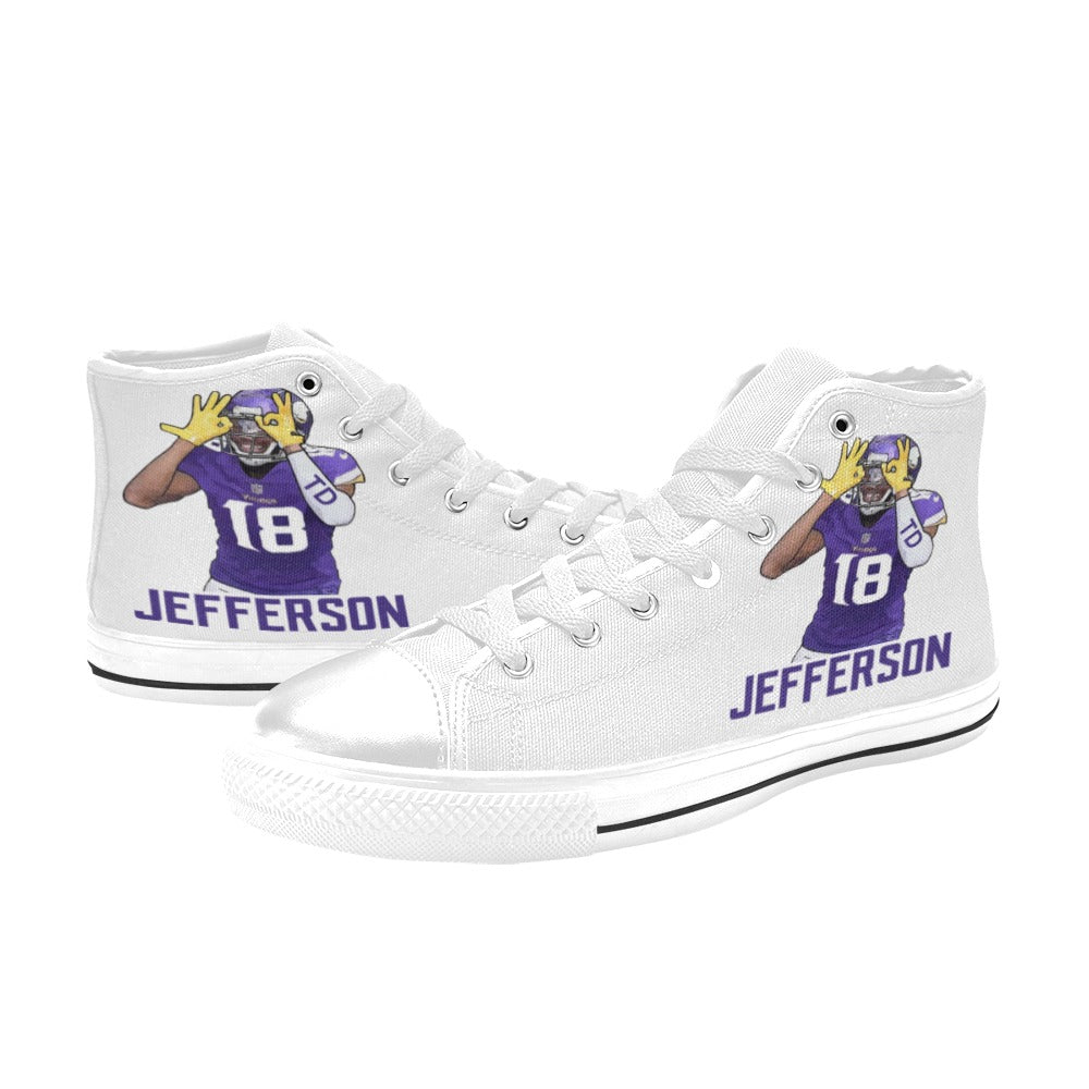 Copy of Copy of Copy of Copy of Joe Peezy Wear LLC High Top Canvas Shoes for Kid (Model 017)