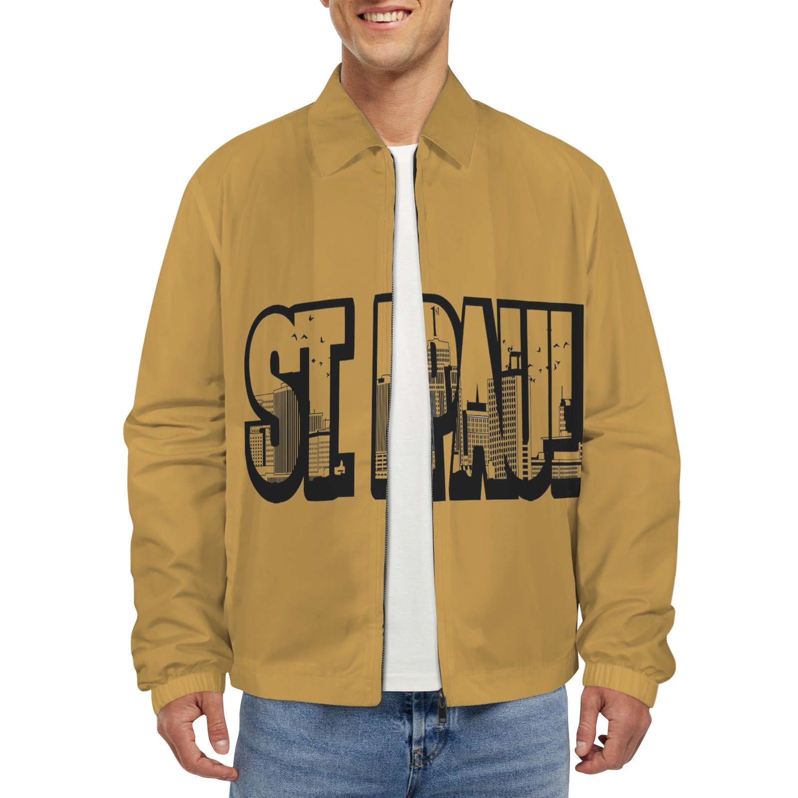 Joe Peezy Wear LLC (STP) Men's Turn-Down Collar Jacket (Model H68)
