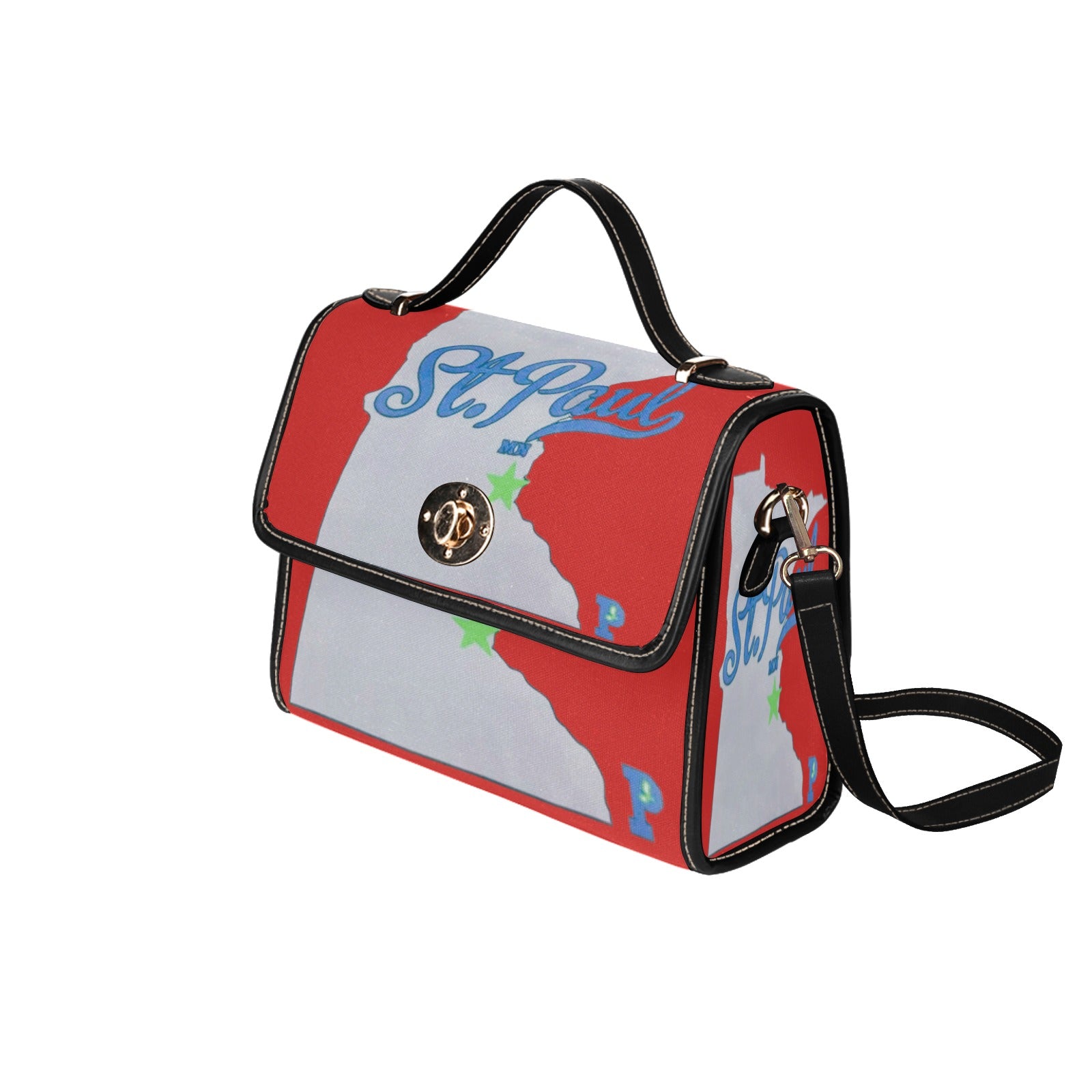 Copy of Copy of Copy of Copy of Joe Peezy Wear LLC (13) Waterproof Canvas Bag-Black (All Over Print) (Model 1641)