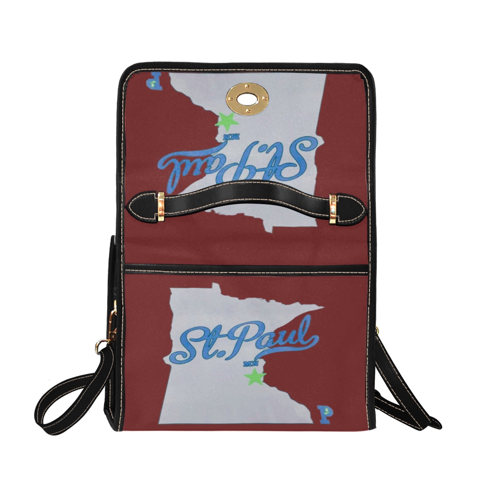 Copy of Copy of Copy of Copy of Joe Peezy Wear LLC (13) Waterproof Canvas Bag-Black (All Over Print) (Model 1641)