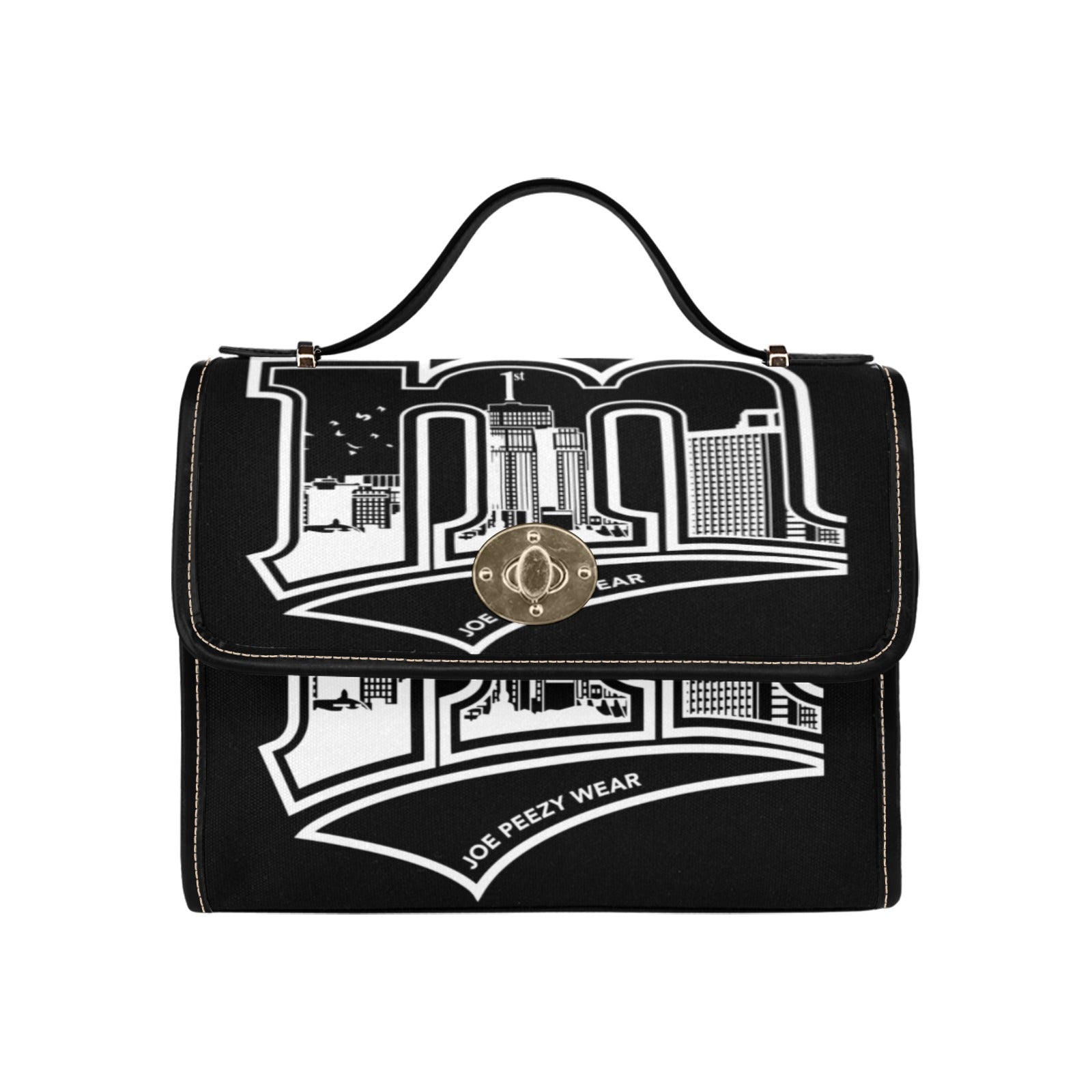 Copy of Copy of Copy of Copy of Joe Peezy Wear LLC (13) Waterproof Canvas Bag-Black (All Over Print) (Model 1641)