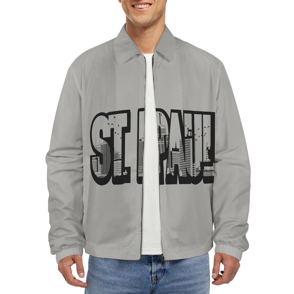 Joe Peezy Wear LLC (STP) Men's Turn-Down Collar Jacket (Model H68)