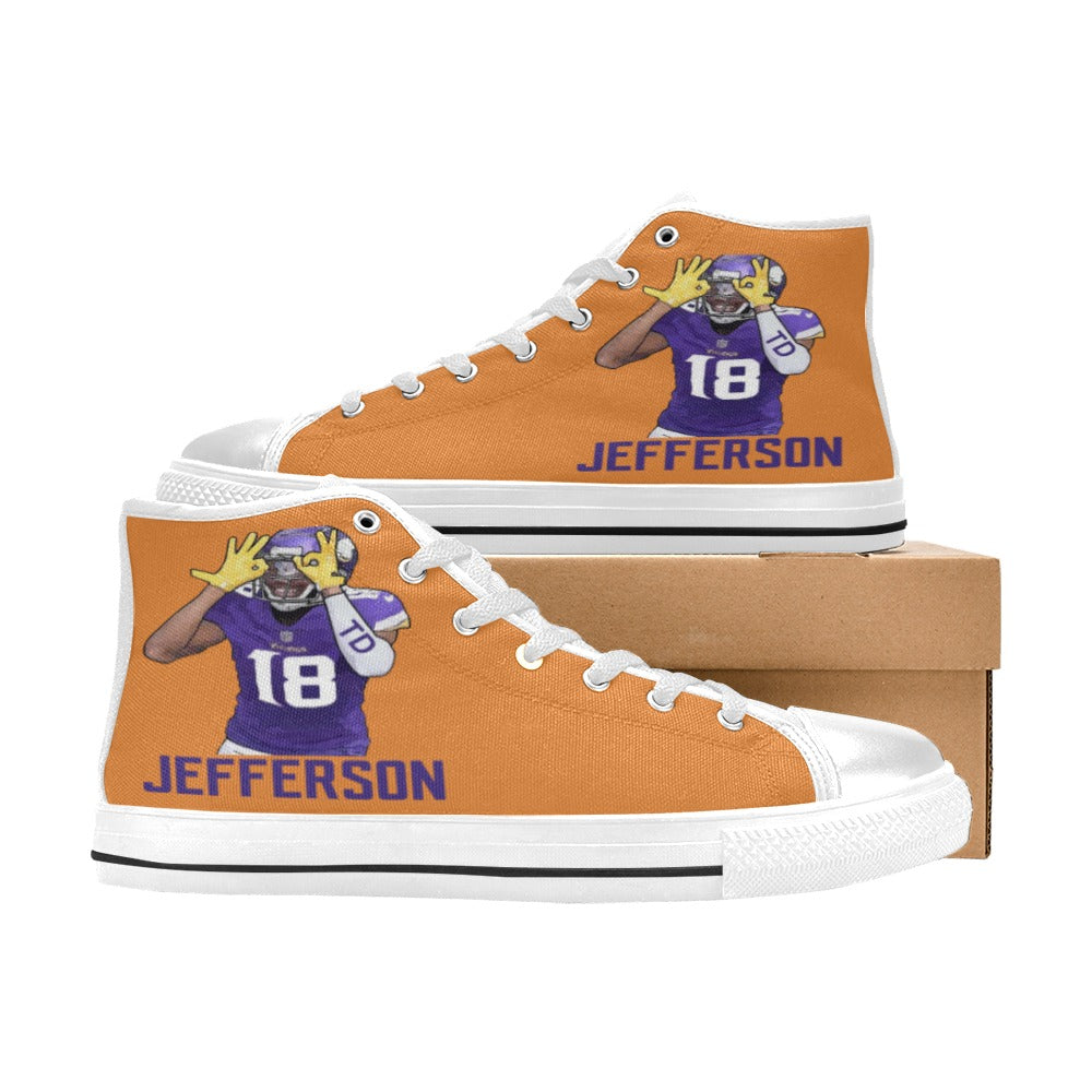 Copy of Copy of Copy of Copy of Joe Peezy Wear LLC High Top Canvas Shoes for Kid (Model 017)