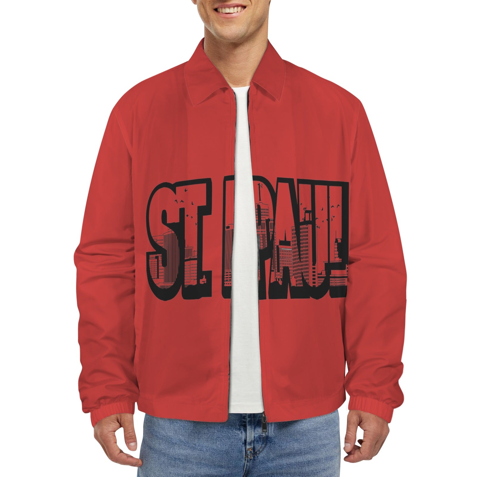 Joe Peezy Wear LLC (STP) Men's Turn-Down Collar Jacket (Model H68)