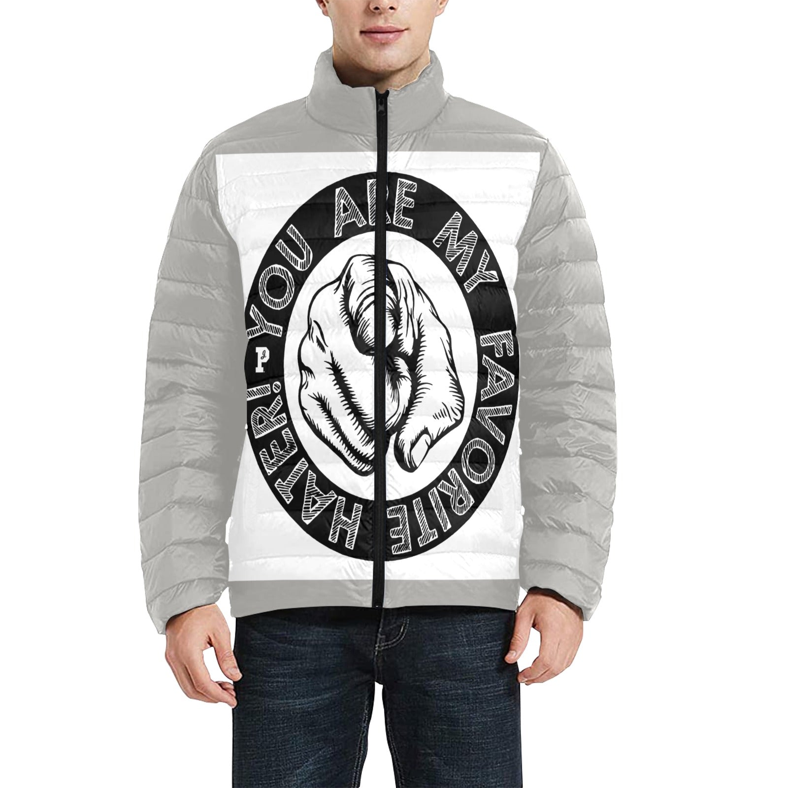 Copy of Copy of Copy of Copy of Joe Peezy Wear LLC (11) Men's Stand Collar Padded Jacket (Model H41)