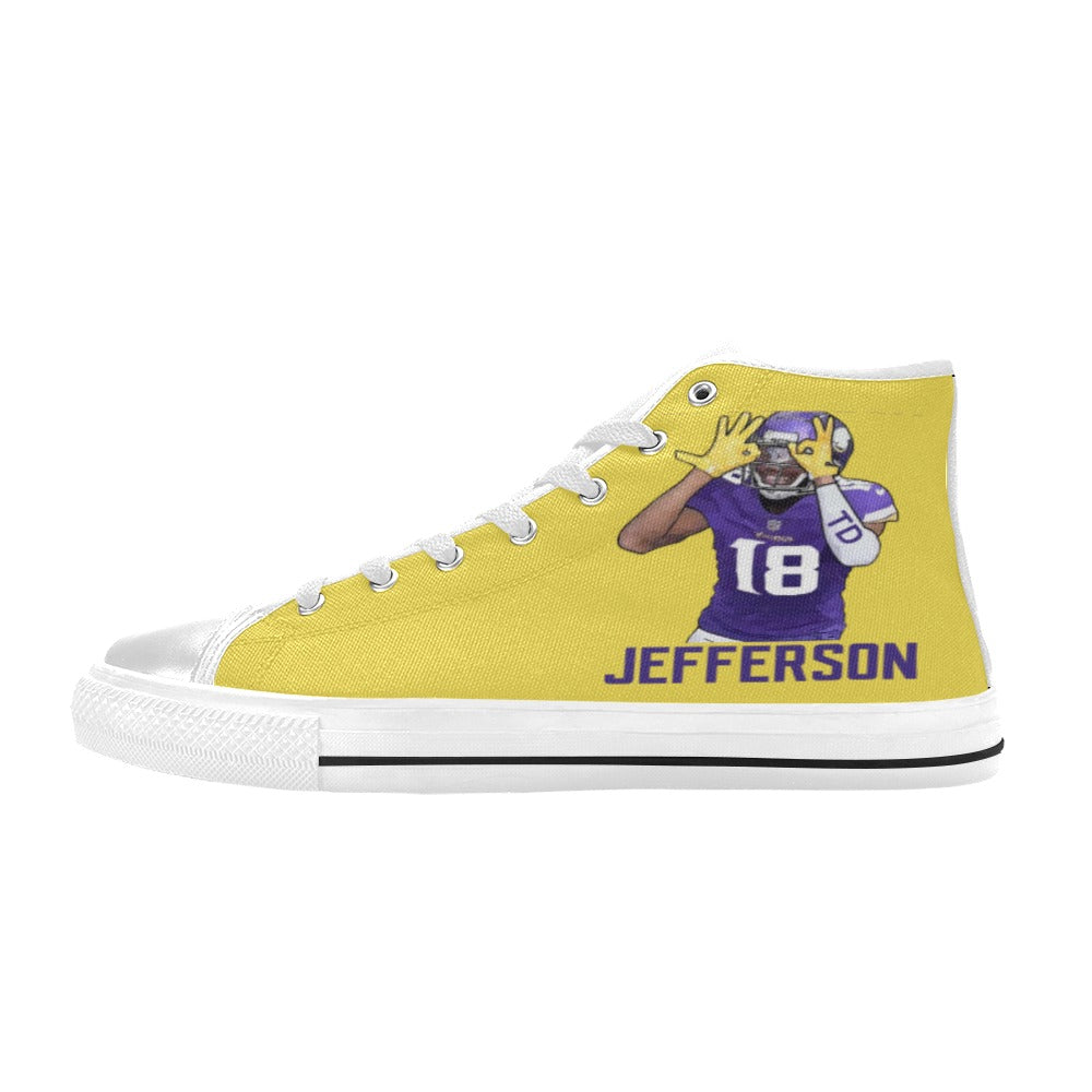 Copy of Copy of Copy of Copy of Joe Peezy Wear LLC High Top Canvas Shoes for Kid (Model 017)