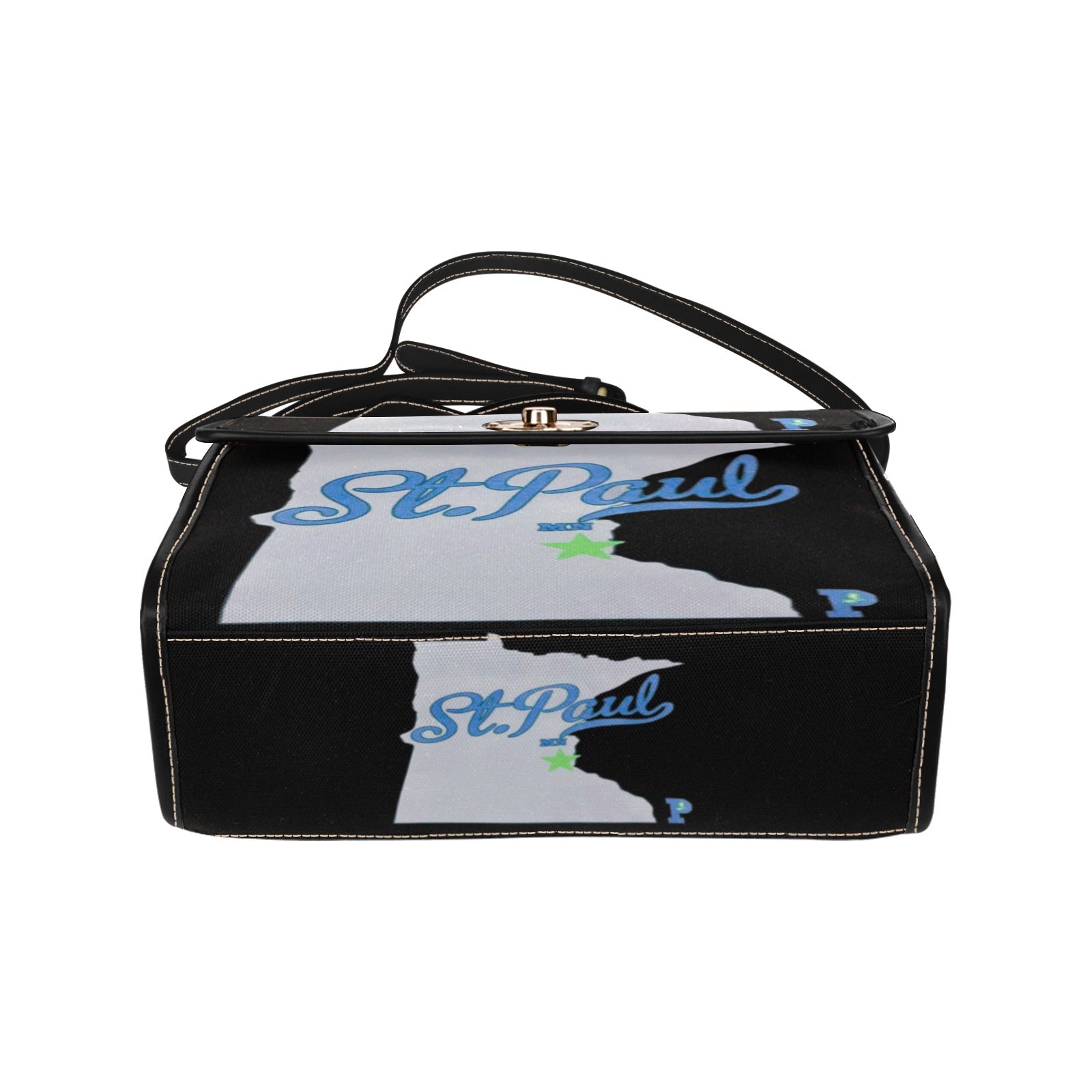 Copy of Copy of Copy of Copy of Joe Peezy Wear LLC (13) Waterproof Canvas Bag-Black (All Over Print) (Model 1641)