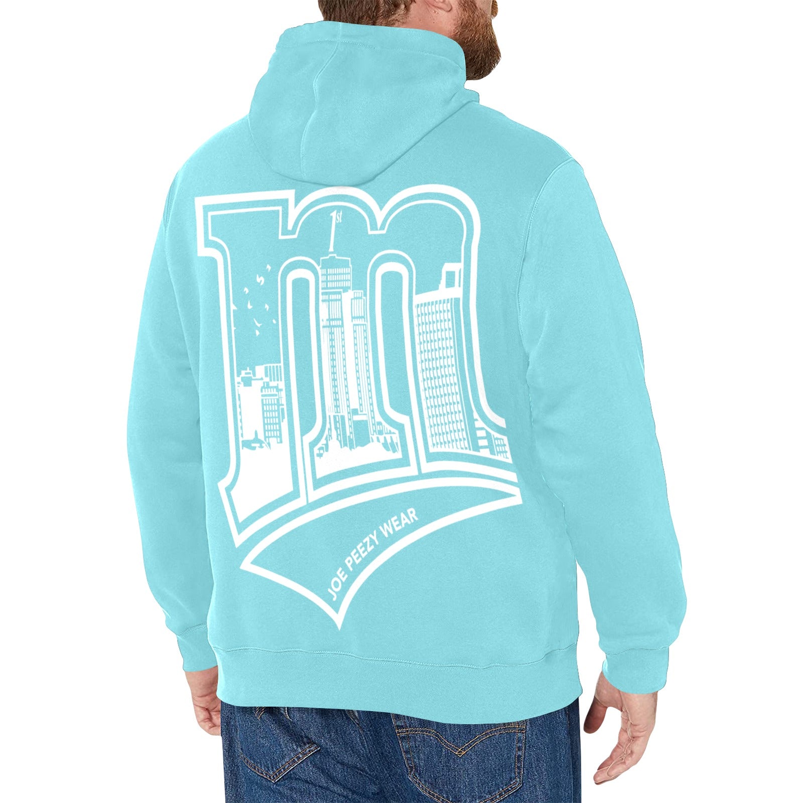 Copy of Copy of Copy of Copy of Joe Peezy Wear LLC (2) Men's Long Sleeve Fleece Hoodie (Model H55)