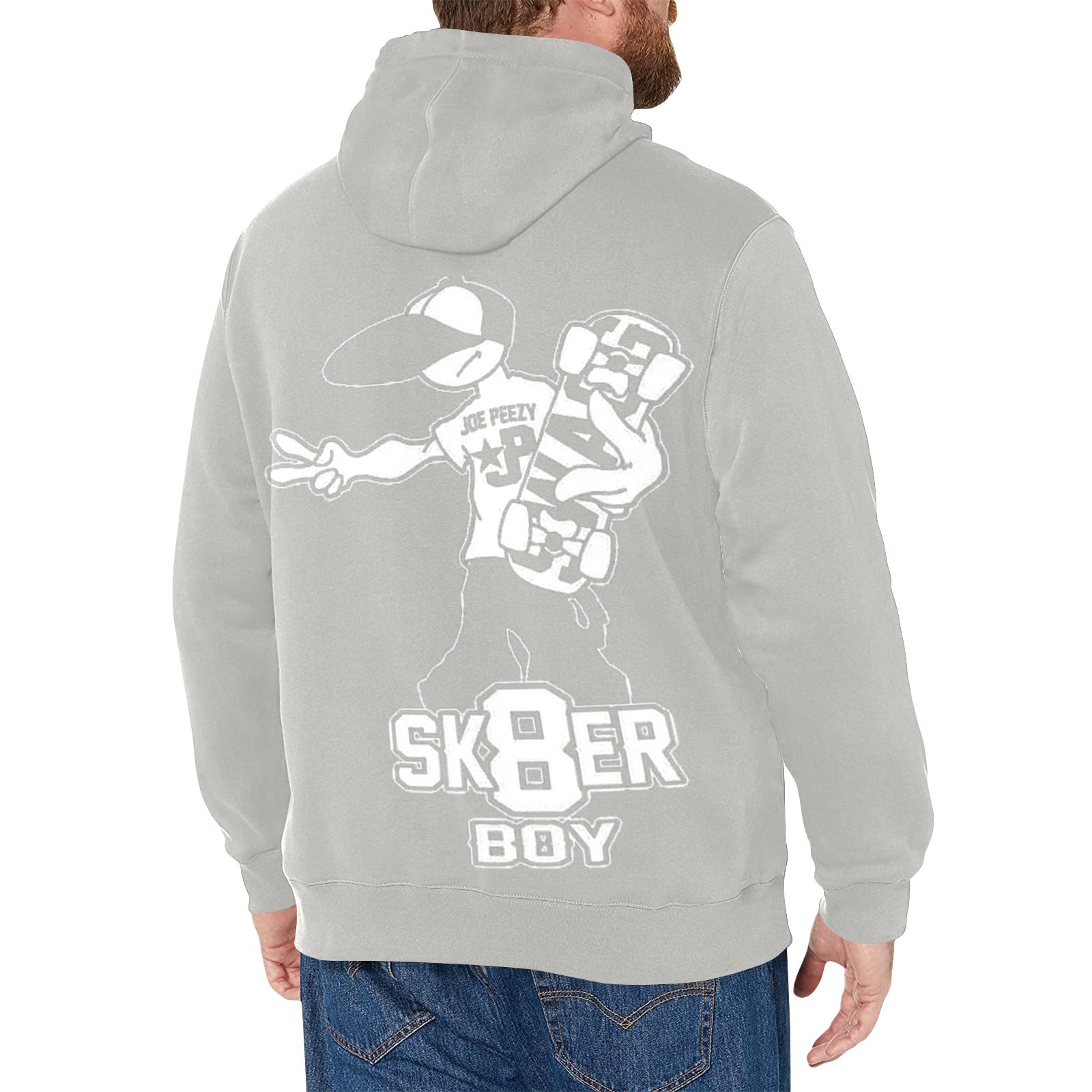 Copy of Copy of Copy of Copy of Joe Peezy Wear LLC (2) Men's Long Sleeve Fleece Hoodie (Model H55)