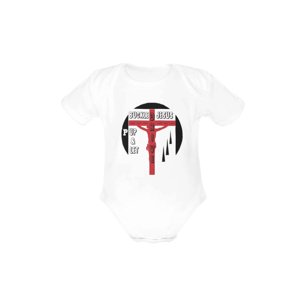 Joe Peezy Wear LLC (BKLUP) Baby Short Sleeve One Piece (Front Printing)