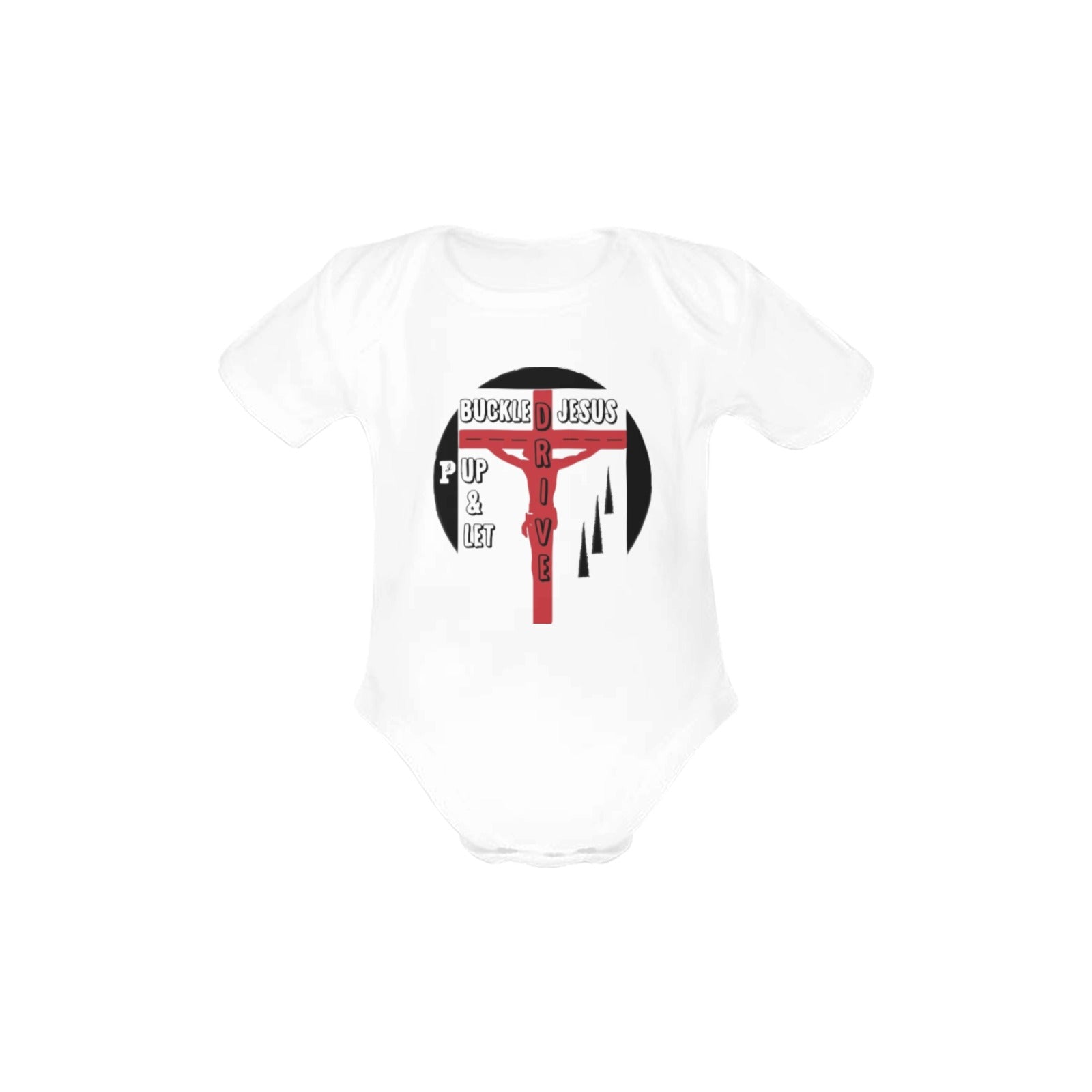 Joe Peezy Wear LLC (BKLUP) Baby Short Sleeve One Piece (Front Printing)