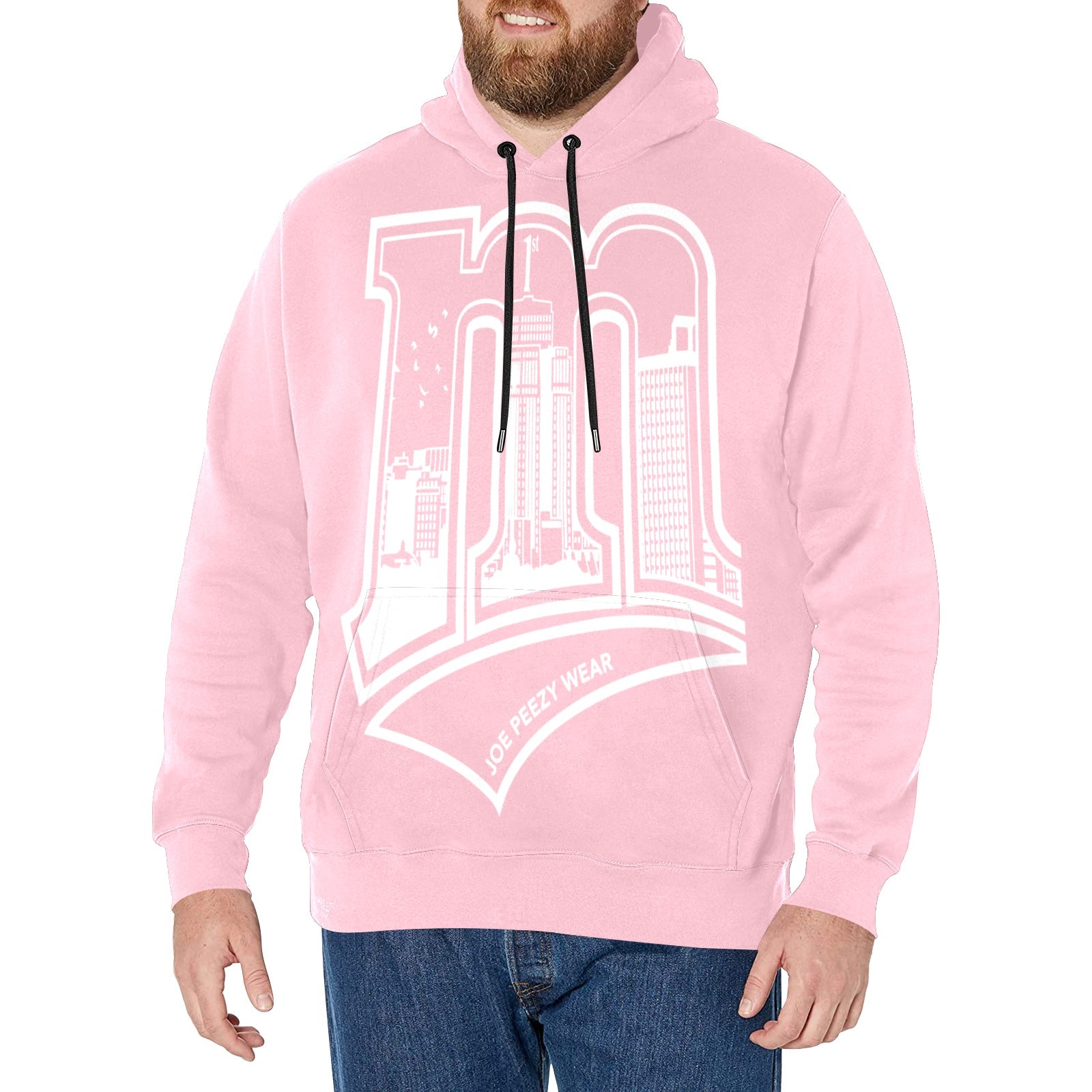 Copy of Copy of Copy of Copy of Joe Peezy Wear LLC (2) Men's Long Sleeve Fleece Hoodie (Model H55)