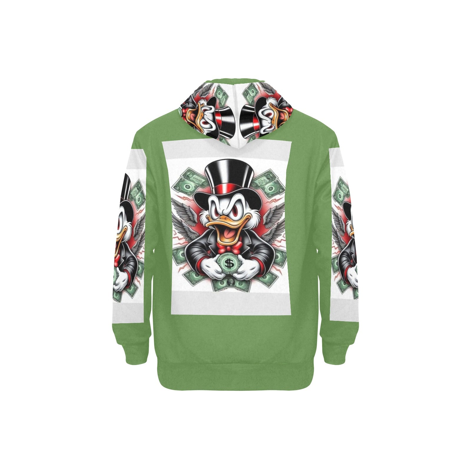 Copy of Copy of Copy of Copy of Joe Peezy Wear LLC (2) Men's Long Sleeve Fleece Hoodie (Model H55)