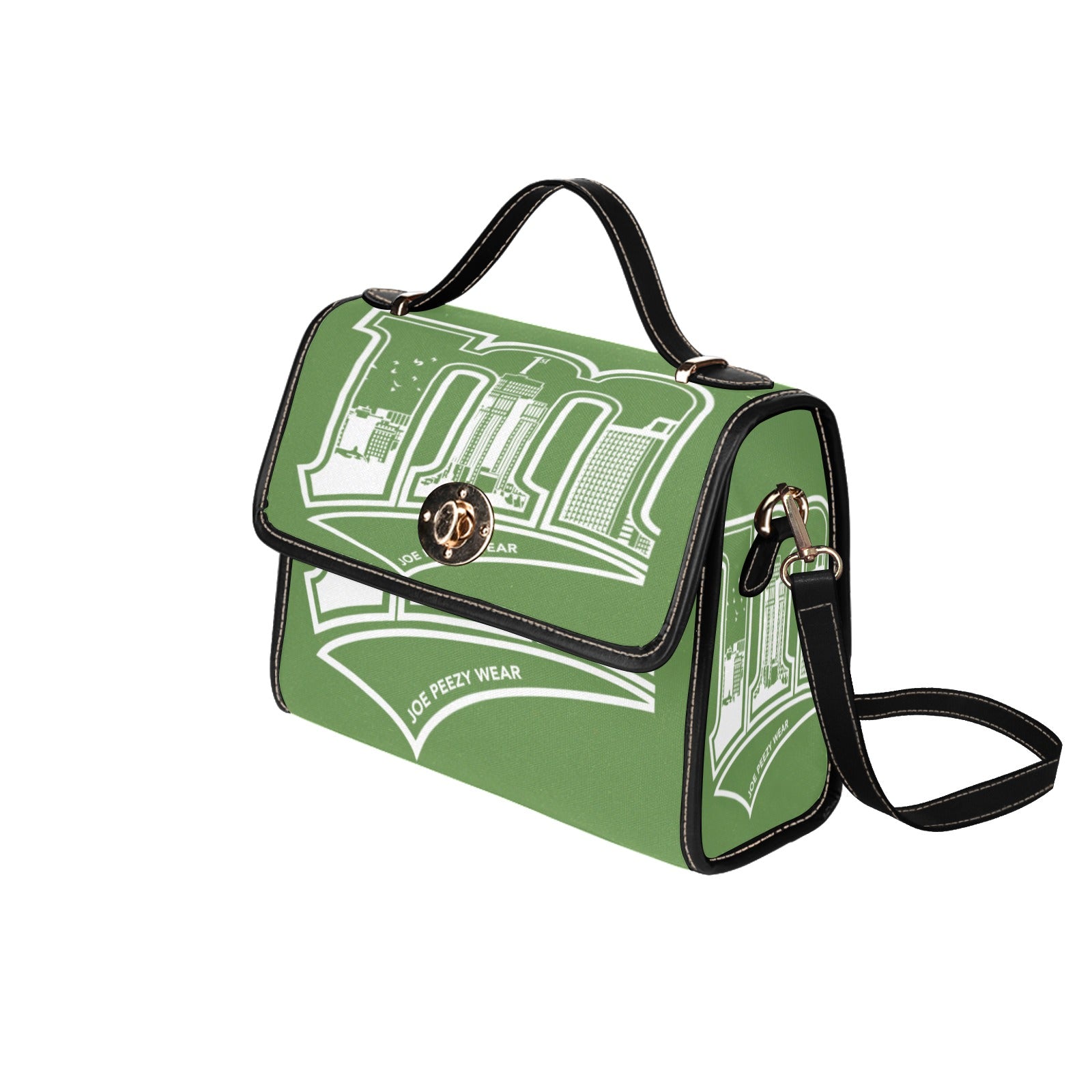 Copy of Copy of Copy of Copy of Joe Peezy Wear LLC (13) Waterproof Canvas Bag-Black (All Over Print) (Model 1641)