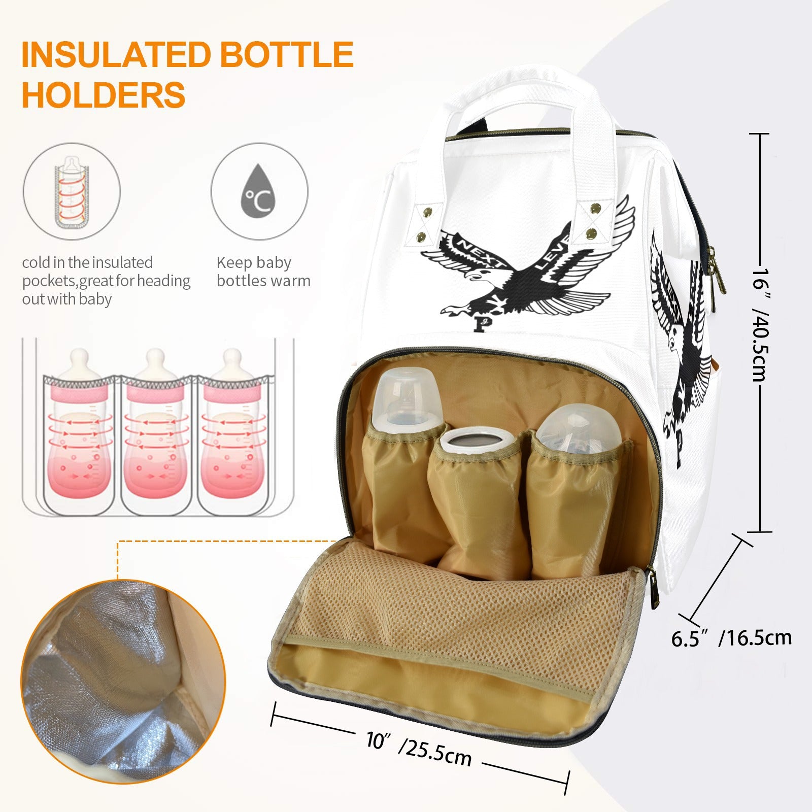 Copy of Copy of Copy of Copy of Joe Peezy Wear LLC (12) Multi-Function Diaper Bag-New (Model 1688)