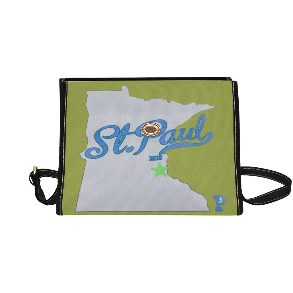 Copy of Copy of Copy of Copy of Joe Peezy Wear LLC (13) Waterproof Canvas Bag-Black (All Over Print) (Model 1641)