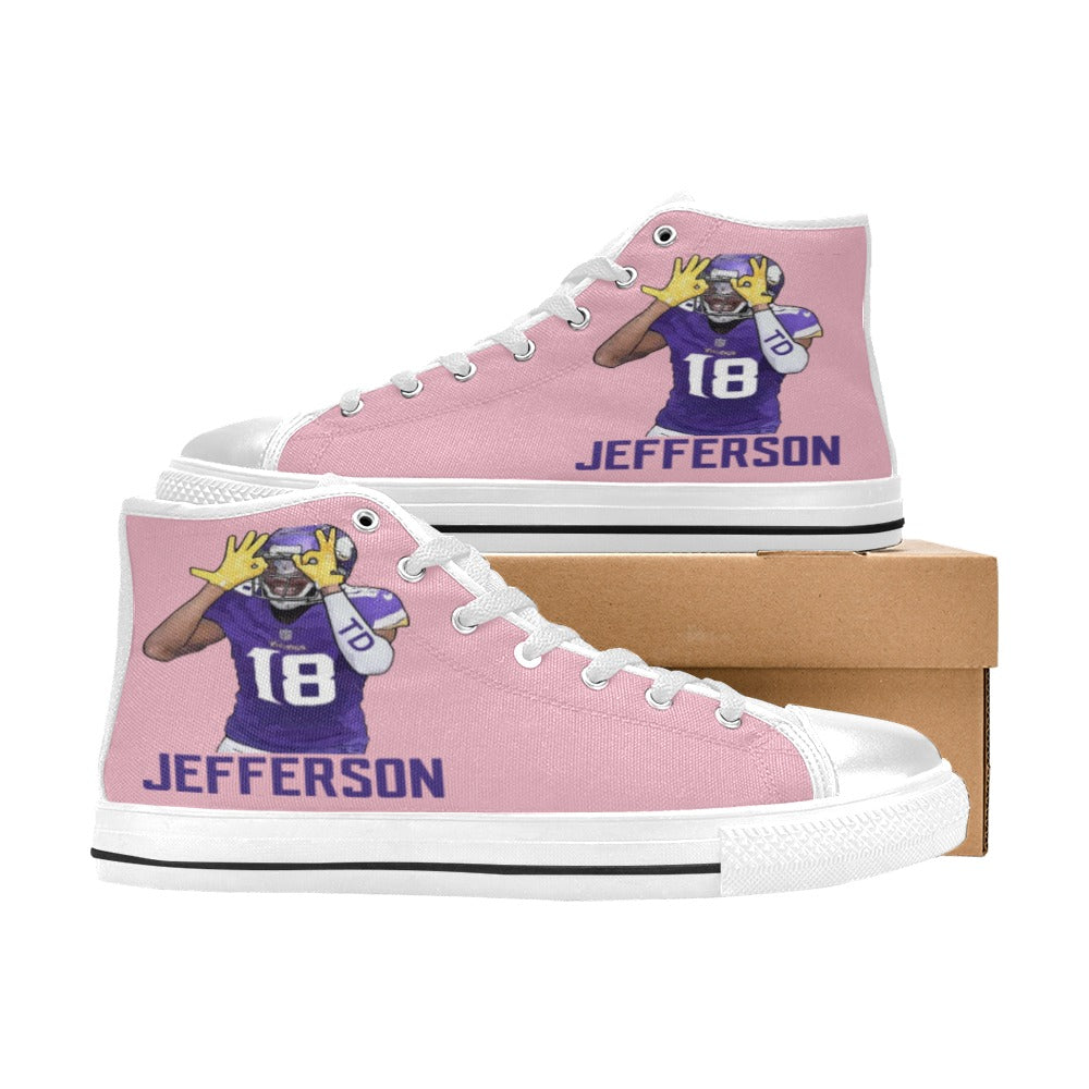 Copy of Copy of Copy of Copy of Joe Peezy Wear LLC High Top Canvas Shoes for Kid (Model 017)