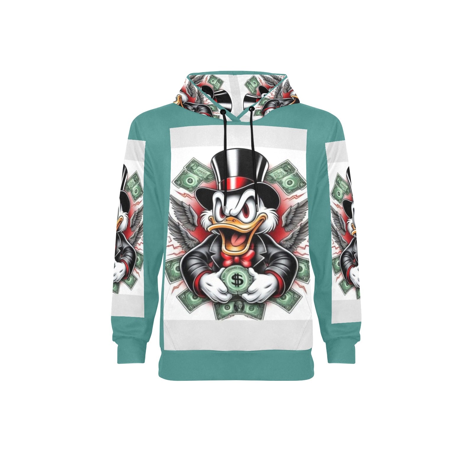 Copy of Copy of Copy of Copy of Joe Peezy Wear LLC (2) Men's Long Sleeve Fleece Hoodie (Model H55)