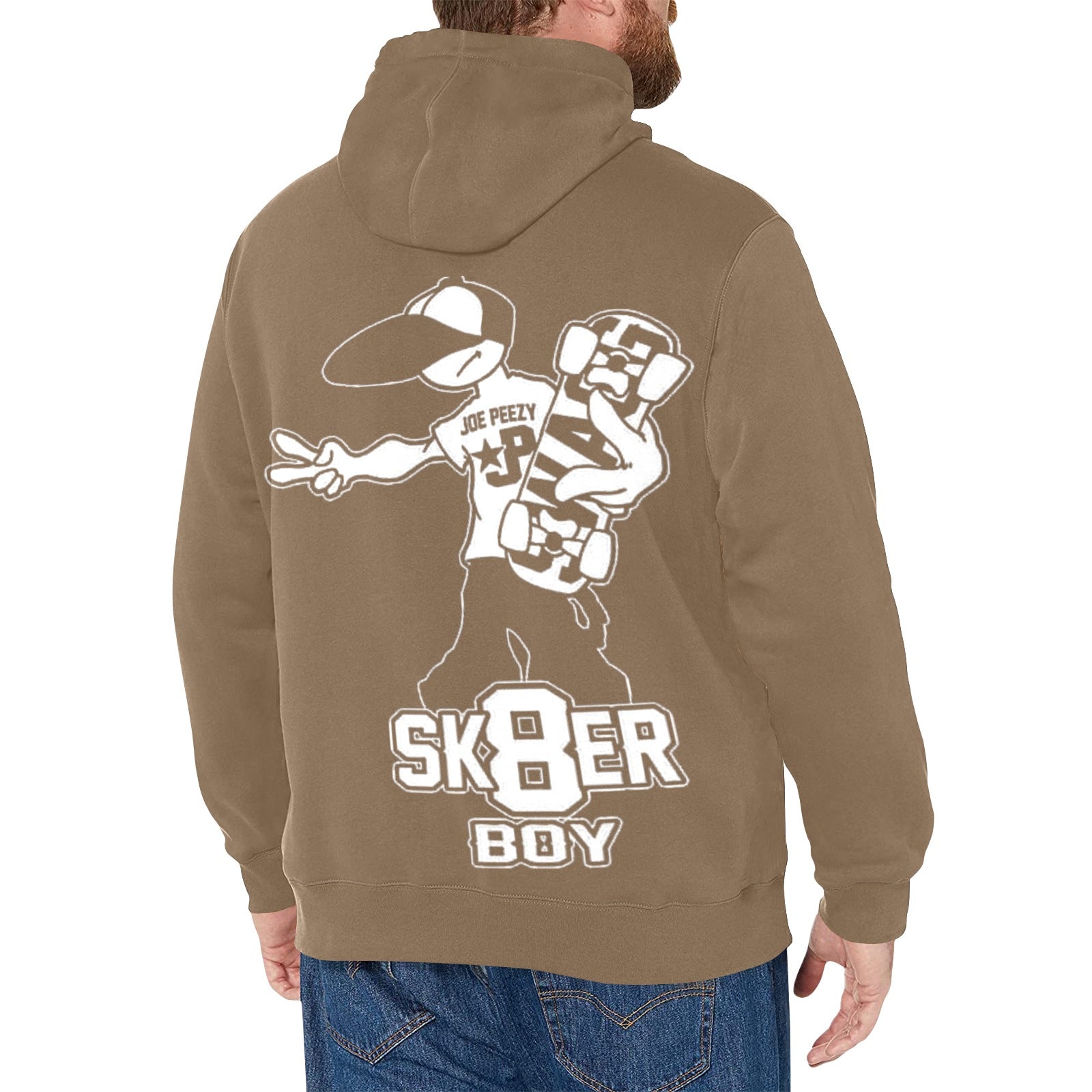 Copy of Copy of Copy of Copy of Joe Peezy Wear LLC (2) Men's Long Sleeve Fleece Hoodie (Model H55)