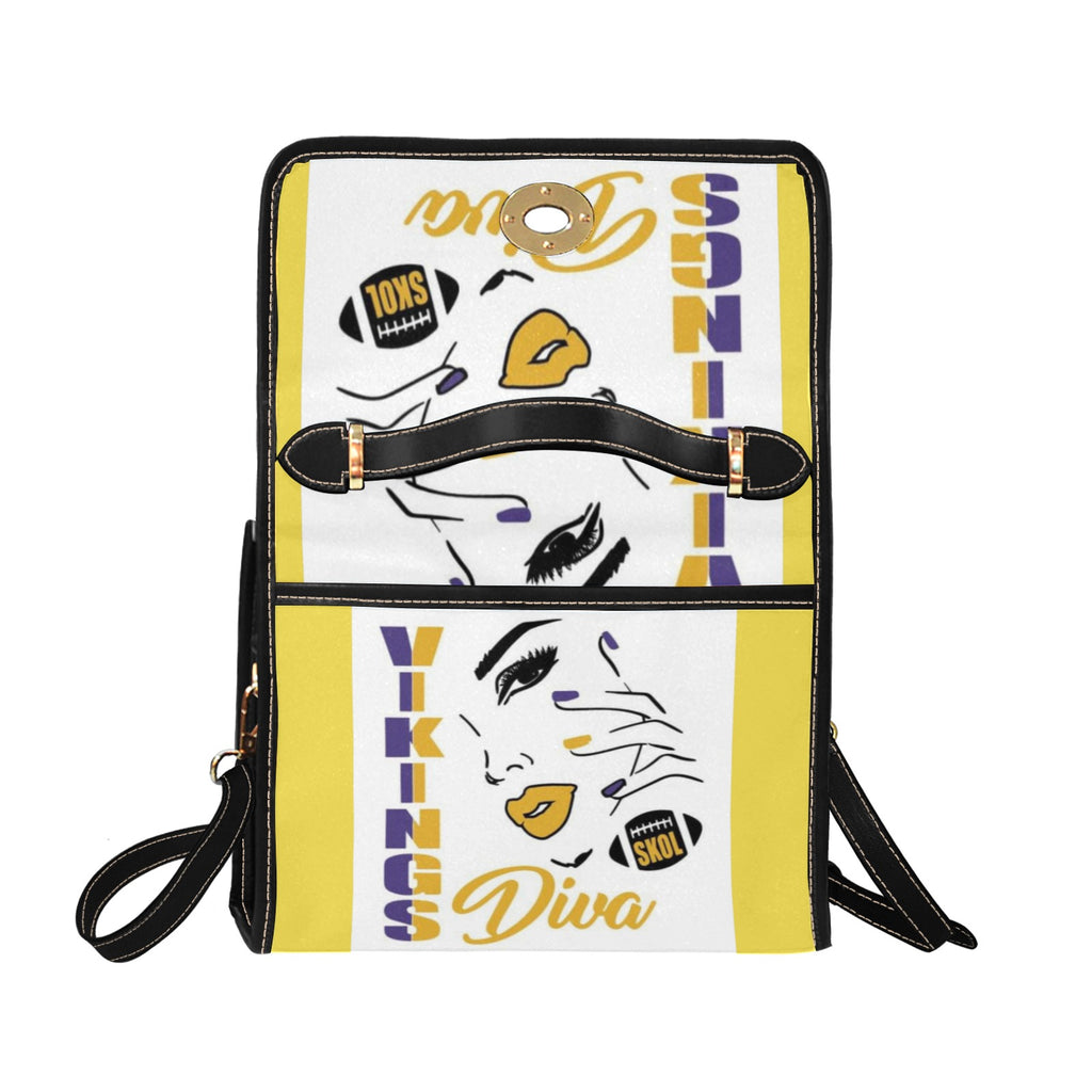 Copy of Copy of Copy of Copy of Joe Peezy Wear LLC (1) Waterproof Canvas Bag-Black (All Over Print) (Model 1641)