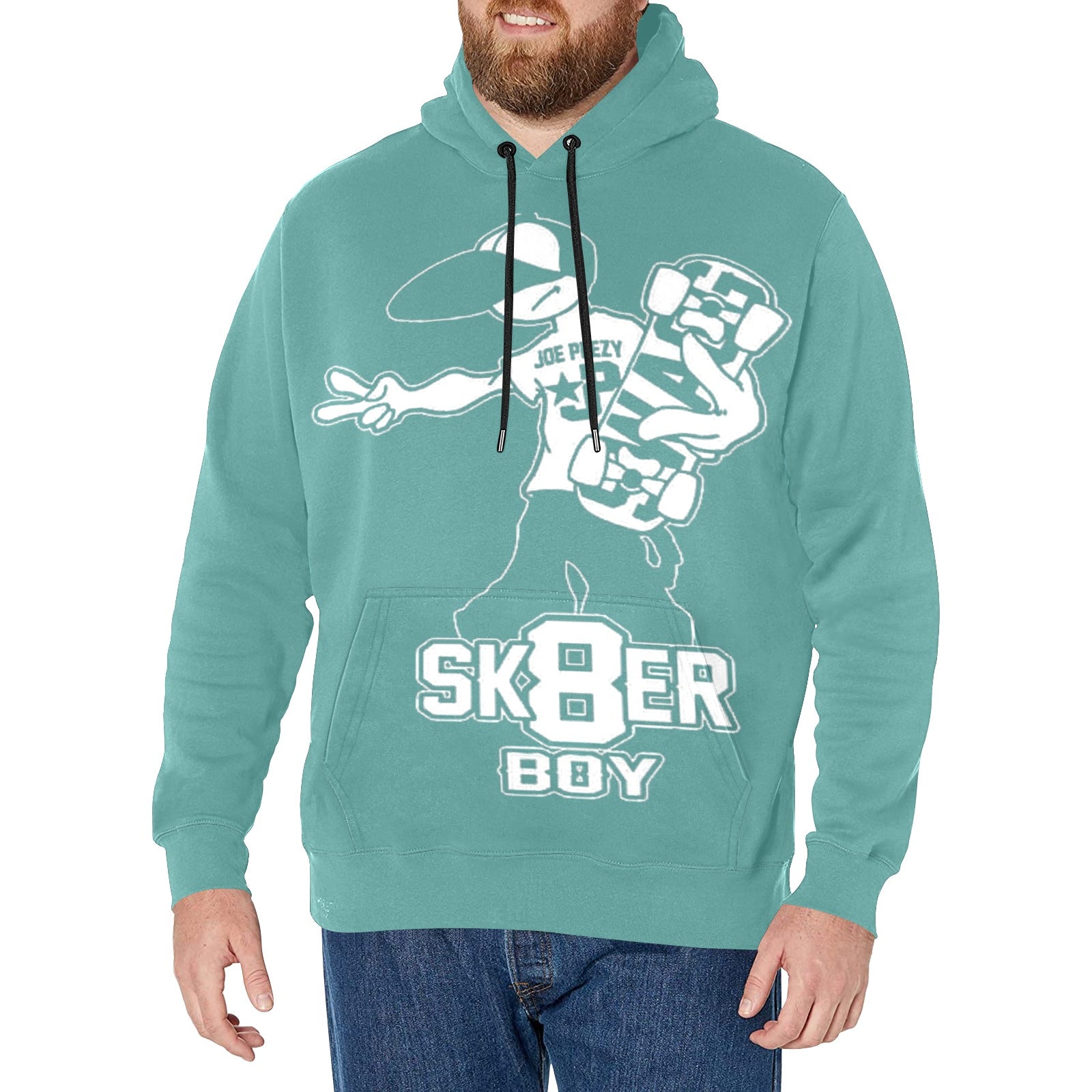 Copy of Copy of Copy of Copy of Joe Peezy Wear LLC (2) Men's Long Sleeve Fleece Hoodie (Model H55)