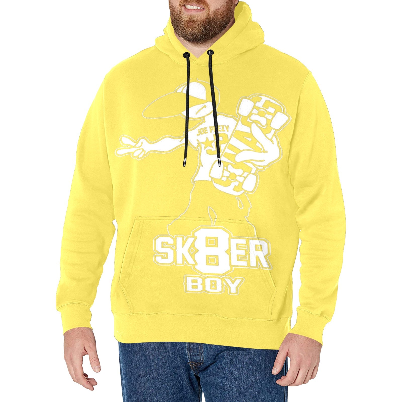 Copy of Copy of Copy of Copy of Joe Peezy Wear LLC (2) Men's Long Sleeve Fleece Hoodie (Model H55)