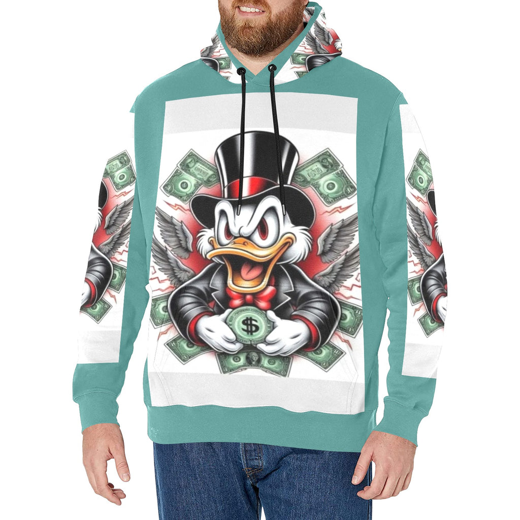 Copy of Copy of Copy of Copy of Joe Peezy Wear LLC (2) Men's Long Sleeve Fleece Hoodie (Model H55)