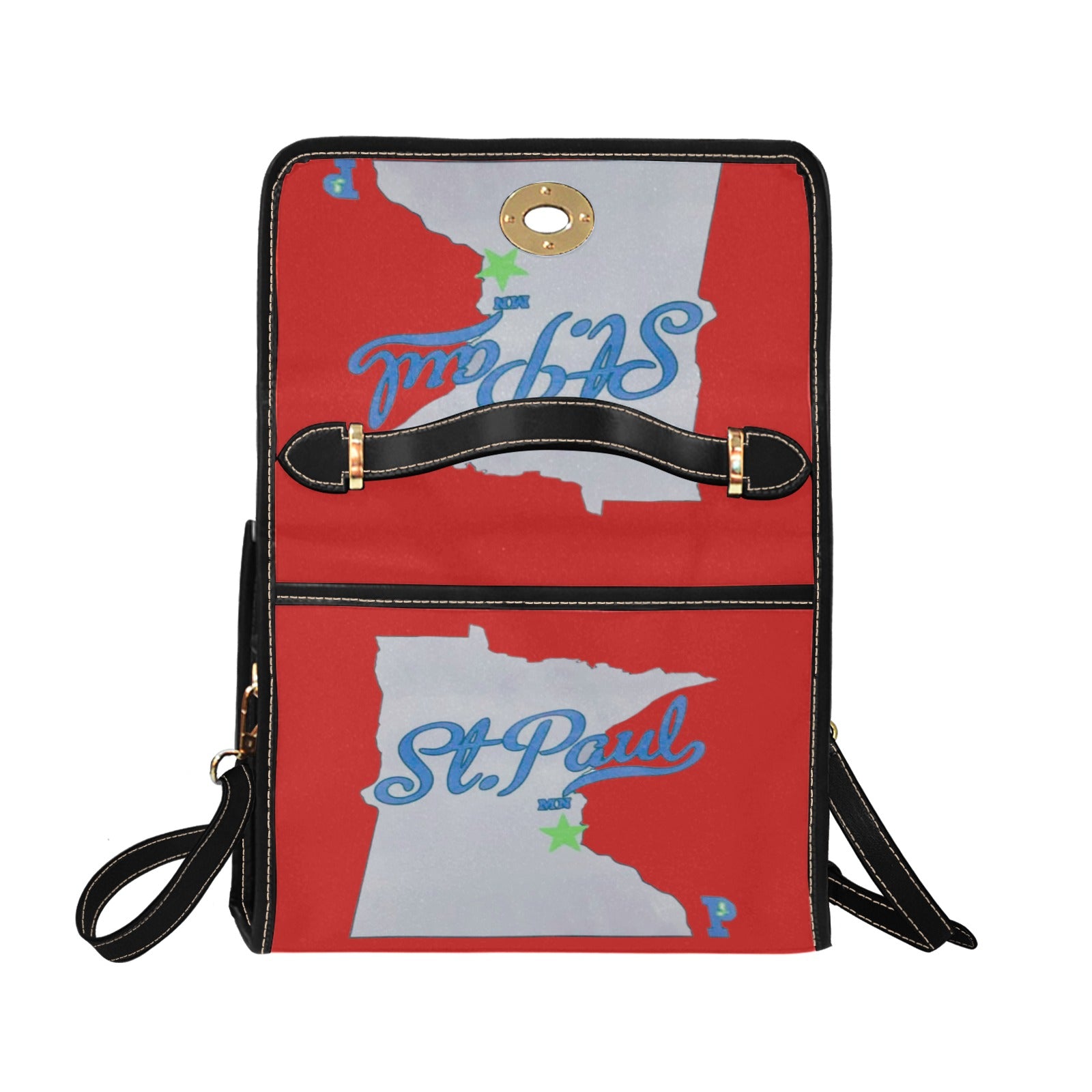 Copy of Copy of Copy of Copy of Joe Peezy Wear LLC (13) Waterproof Canvas Bag-Black (All Over Print) (Model 1641)