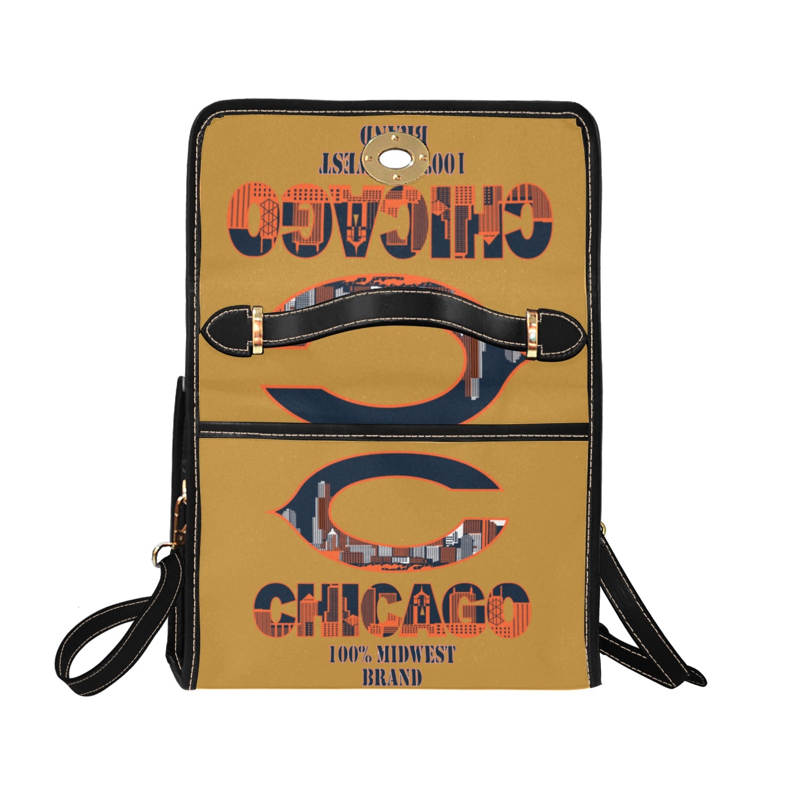 Copy of Copy of Copy of Copy of Joe Peezy Wear LLC (8) Waterproof Canvas Bag-Black (All Over Print) (Model 1641)