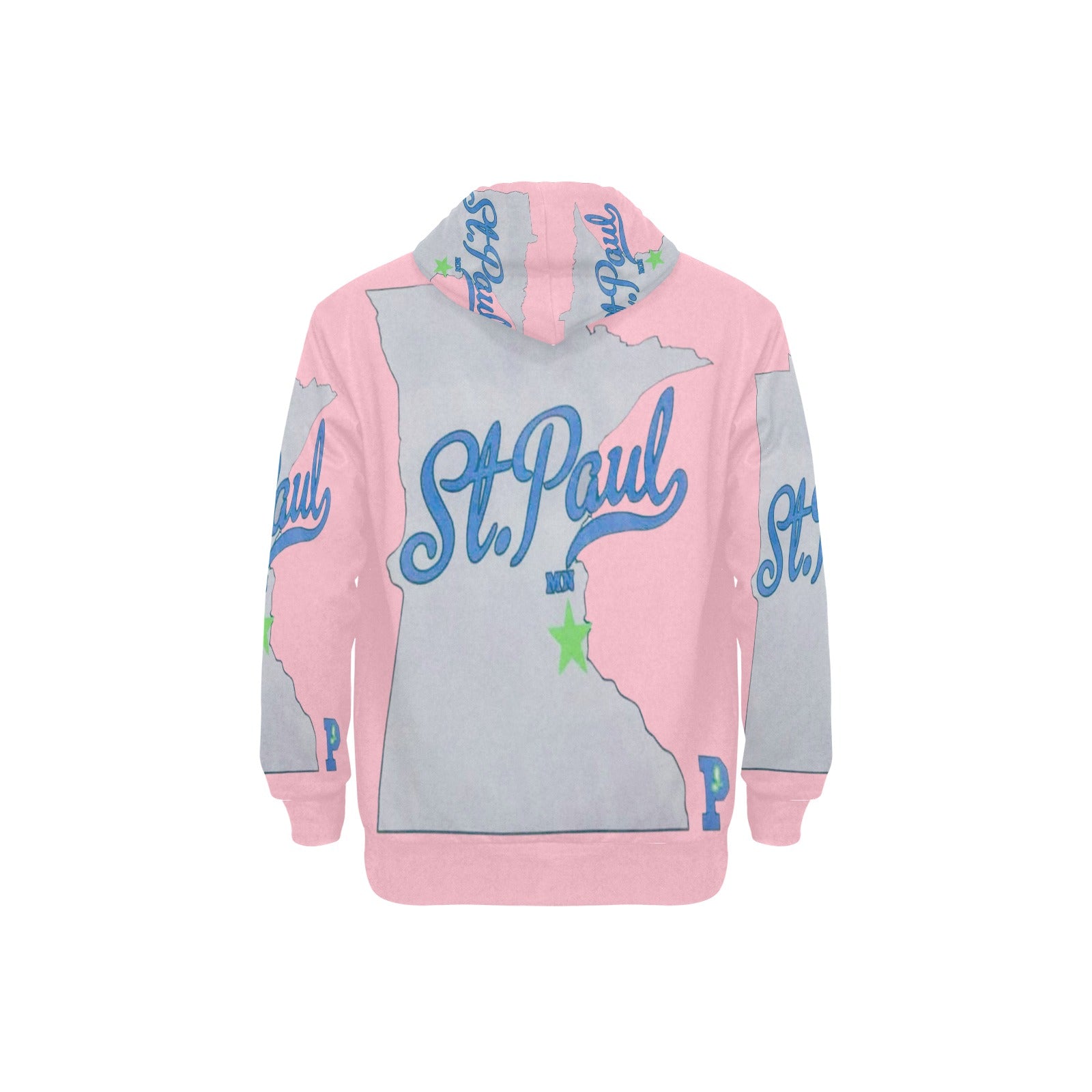 Copy of Copy of Copy of Copy of Joe Peezy Wear LLC (2) Men's Long Sleeve Fleece Hoodie (Model H55)