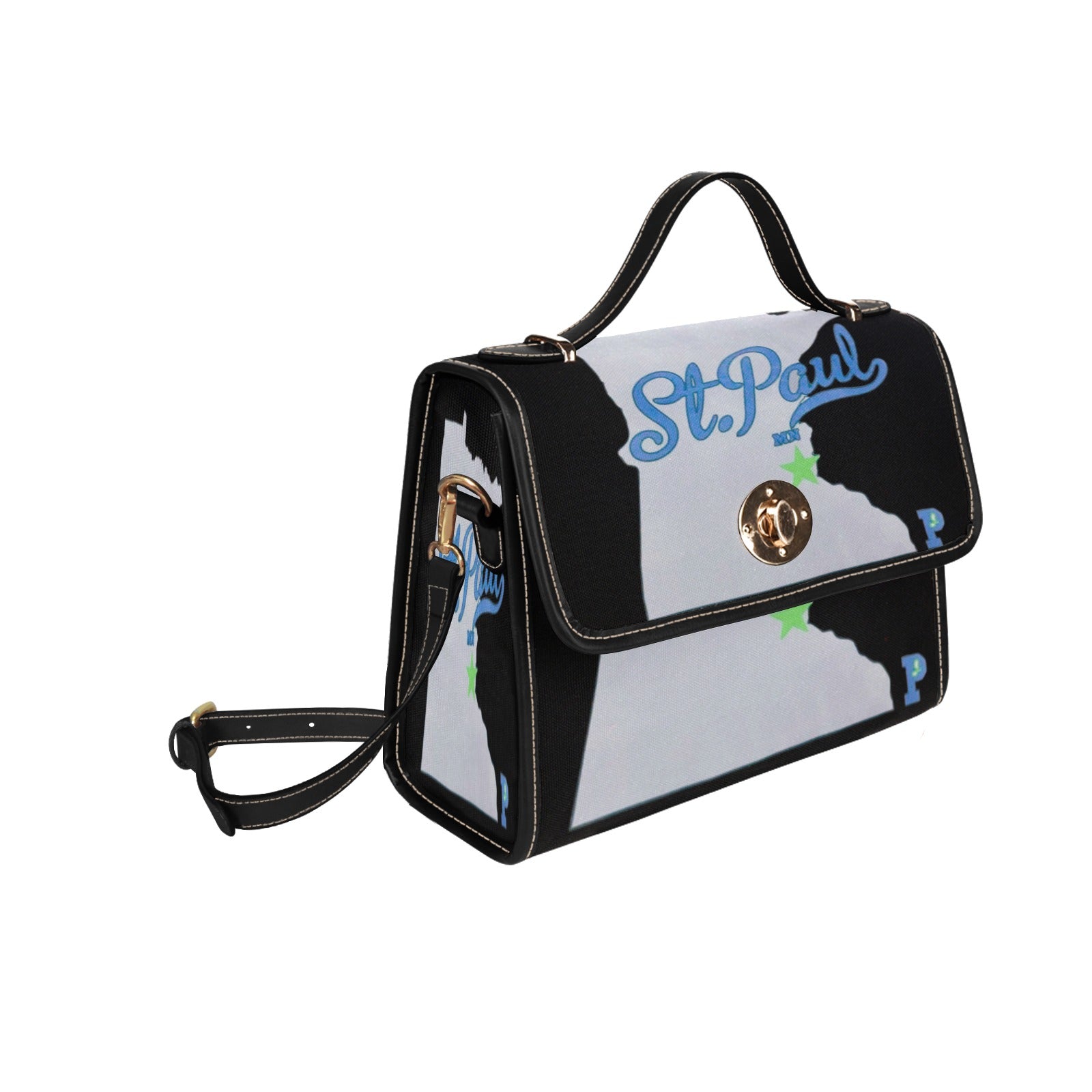 Copy of Copy of Copy of Copy of Joe Peezy Wear LLC (13) Waterproof Canvas Bag-Black (All Over Print) (Model 1641)