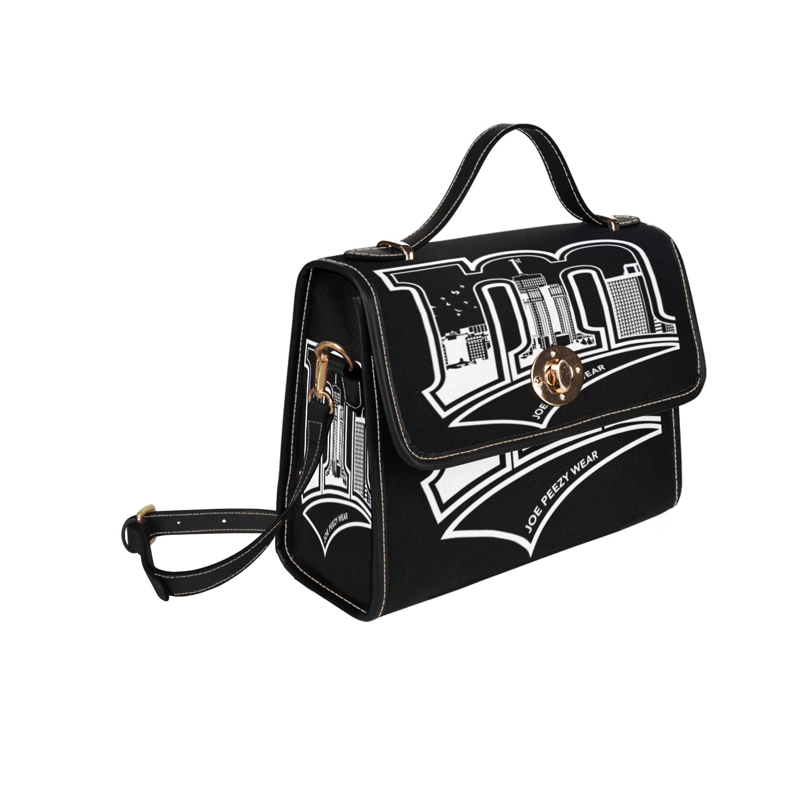 Copy of Copy of Copy of Copy of Joe Peezy Wear LLC (13) Waterproof Canvas Bag-Black (All Over Print) (Model 1641)