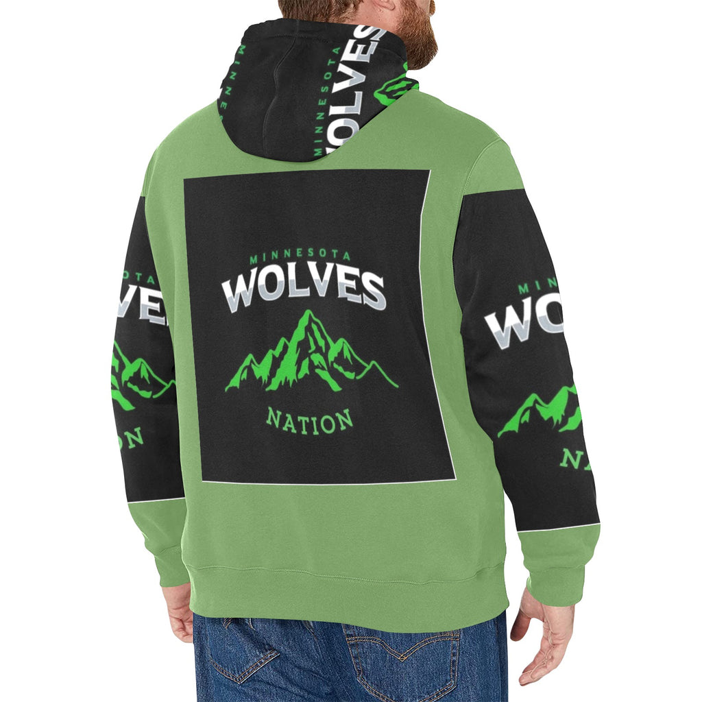 Copy of Copy of Copy of Copy of Joe Peezy Wear LLC (2) Men's Long Sleeve Fleece Hoodie (Model H55)