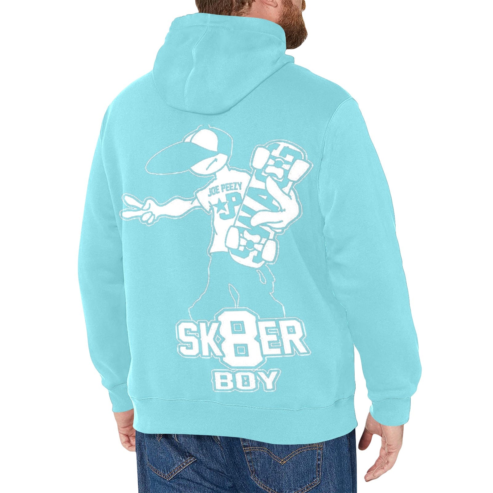 Copy of Copy of Copy of Copy of Joe Peezy Wear LLC (2) Men's Long Sleeve Fleece Hoodie (Model H55)