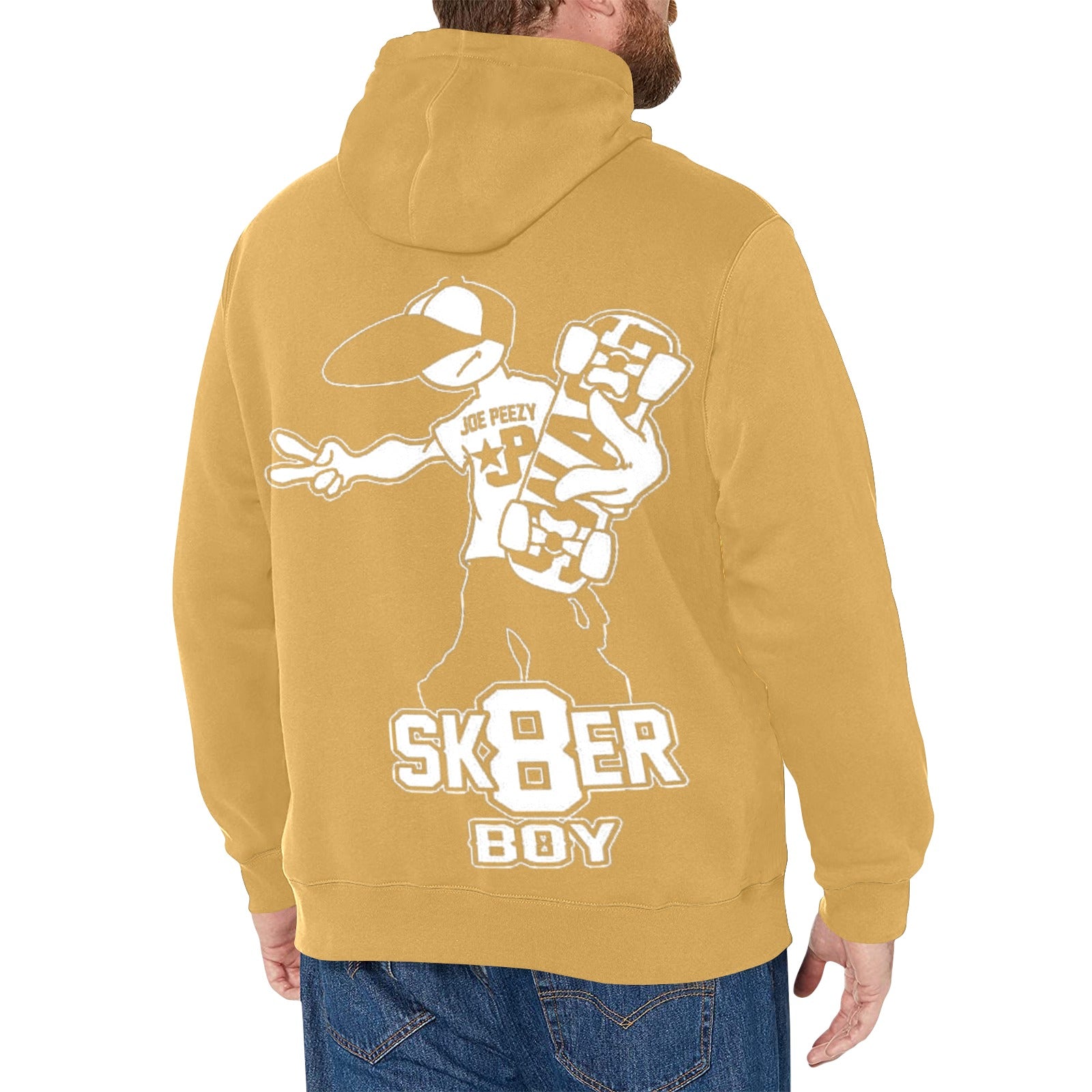 Copy of Copy of Copy of Copy of Joe Peezy Wear LLC (2) Men's Long Sleeve Fleece Hoodie (Model H55)