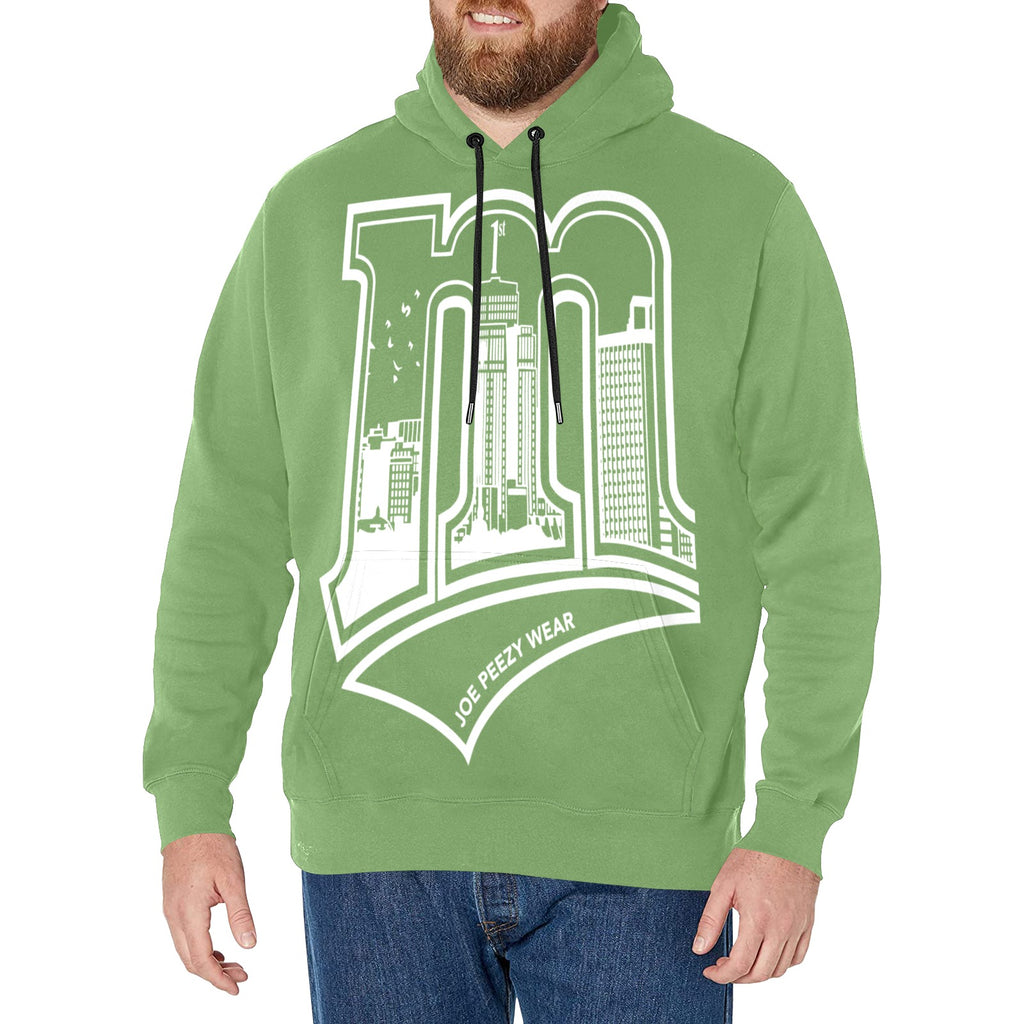 Copy of Copy of Copy of Copy of Joe Peezy Wear LLC (2) Men's Long Sleeve Fleece Hoodie (Model H55)