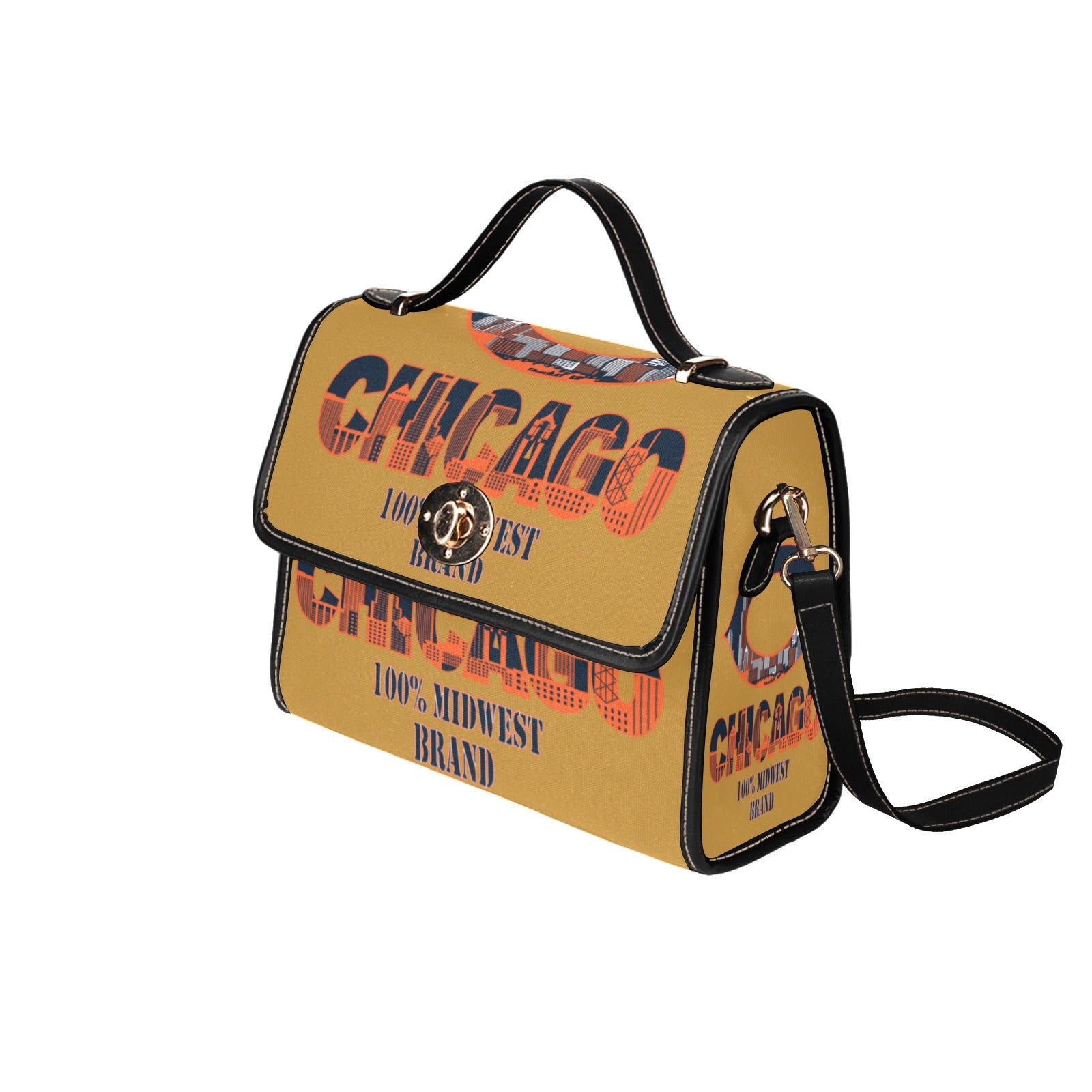 Copy of Copy of Copy of Copy of Joe Peezy Wear LLC (8) Waterproof Canvas Bag-Black (All Over Print) (Model 1641)