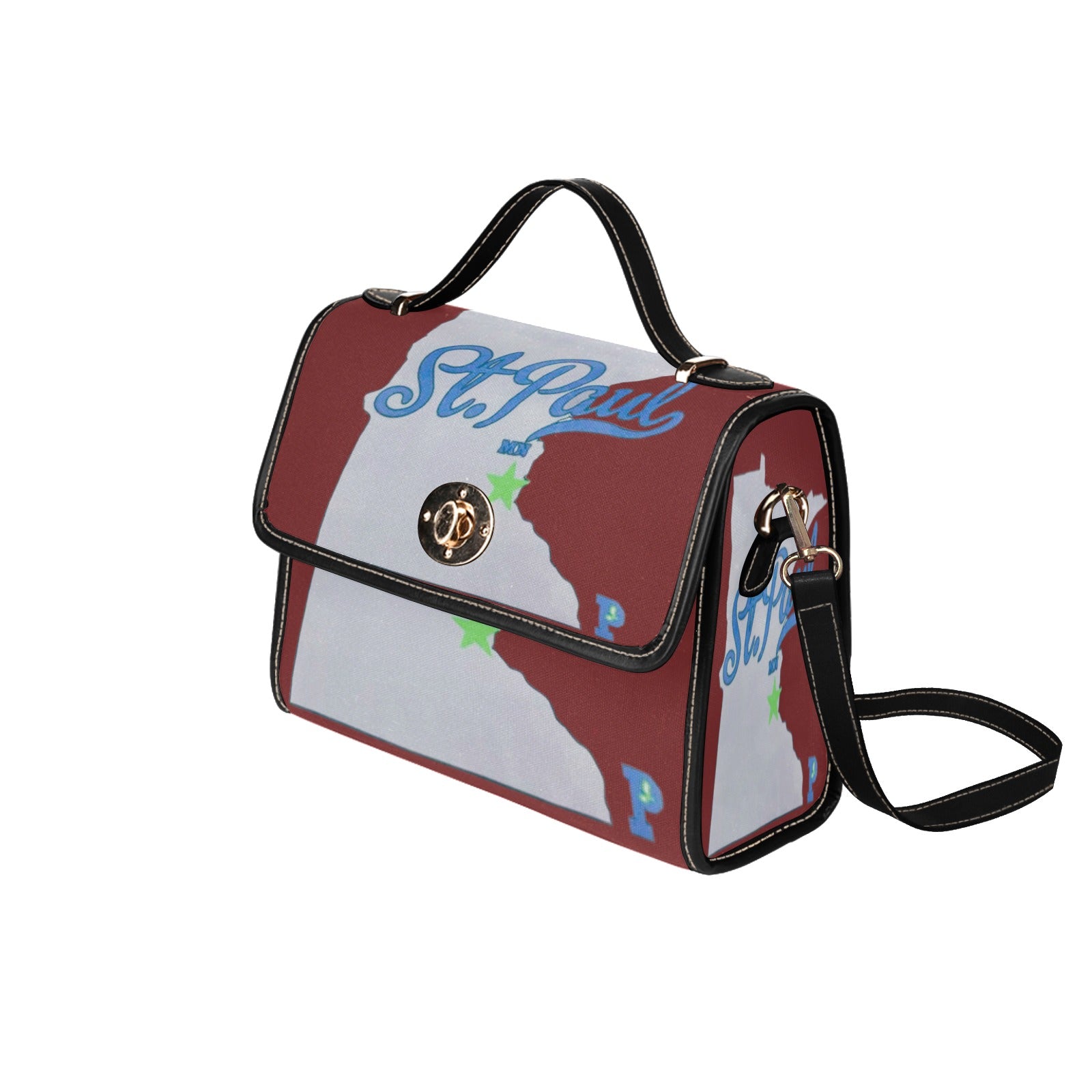 Copy of Copy of Copy of Copy of Joe Peezy Wear LLC (13) Waterproof Canvas Bag-Black (All Over Print) (Model 1641)