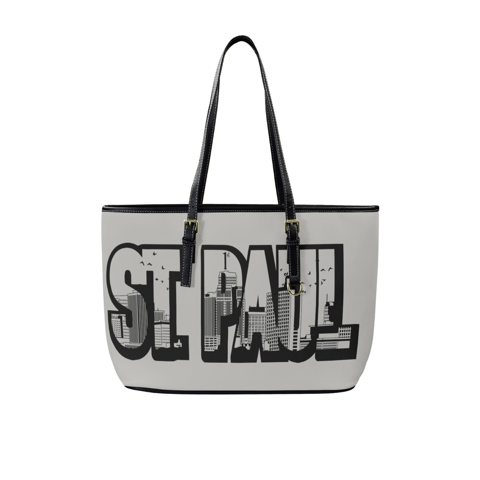 Copy of Copy of Copy of Copy of Joe Peezy Wear LLC (6) Leather Tote Bag-Large (Front&Back Printing) (1651)