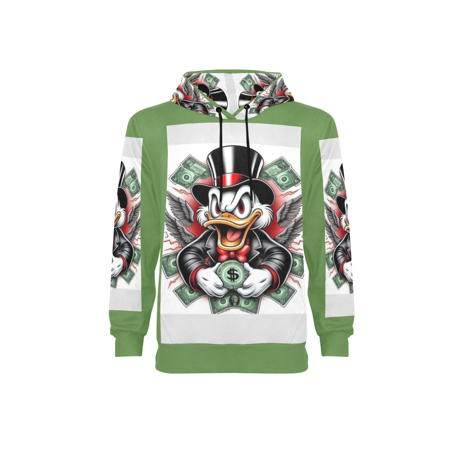 Copy of Copy of Copy of Copy of Joe Peezy Wear LLC (2) Men's Long Sleeve Fleece Hoodie (Model H55)